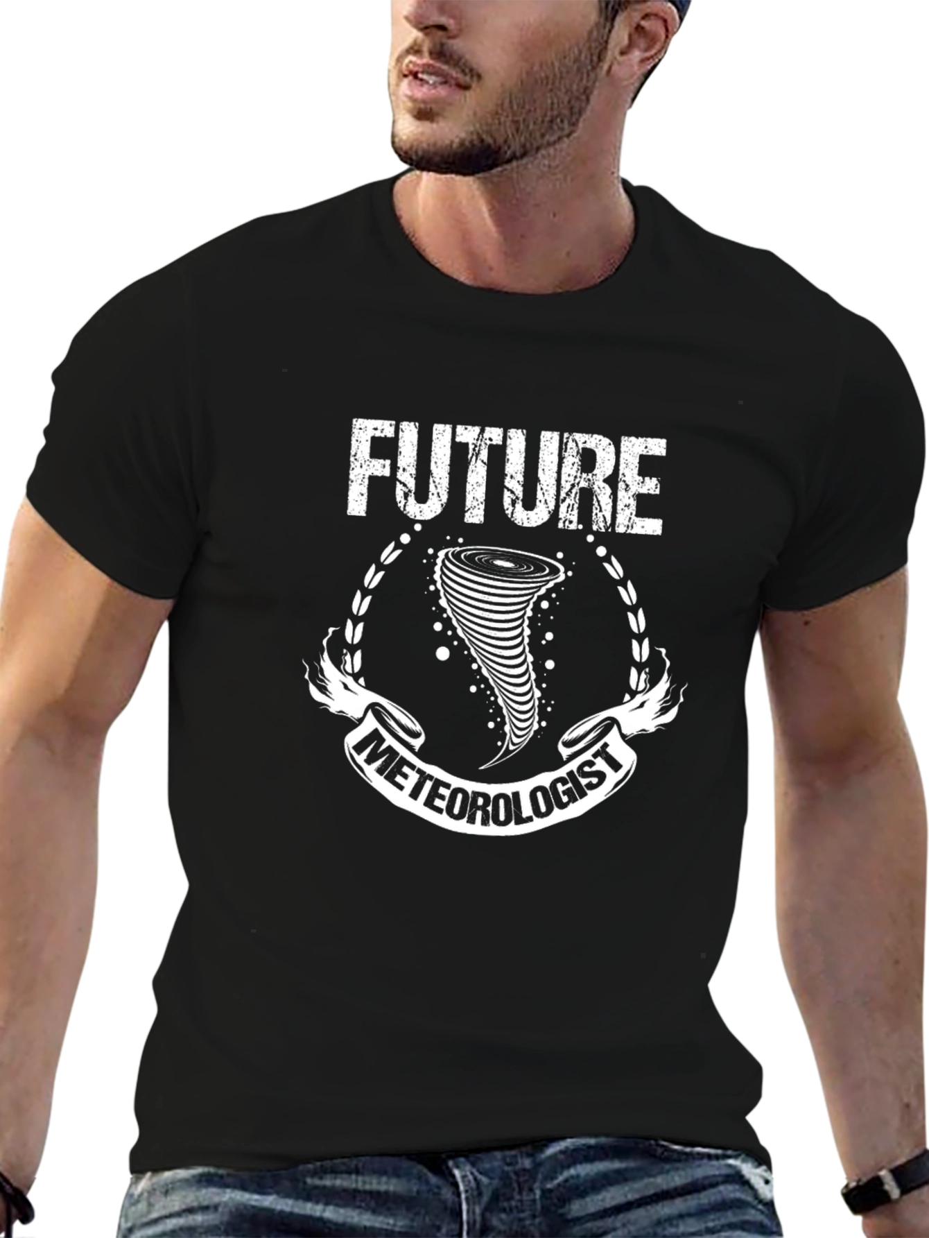 Future Meteorologist Black T-Shirt