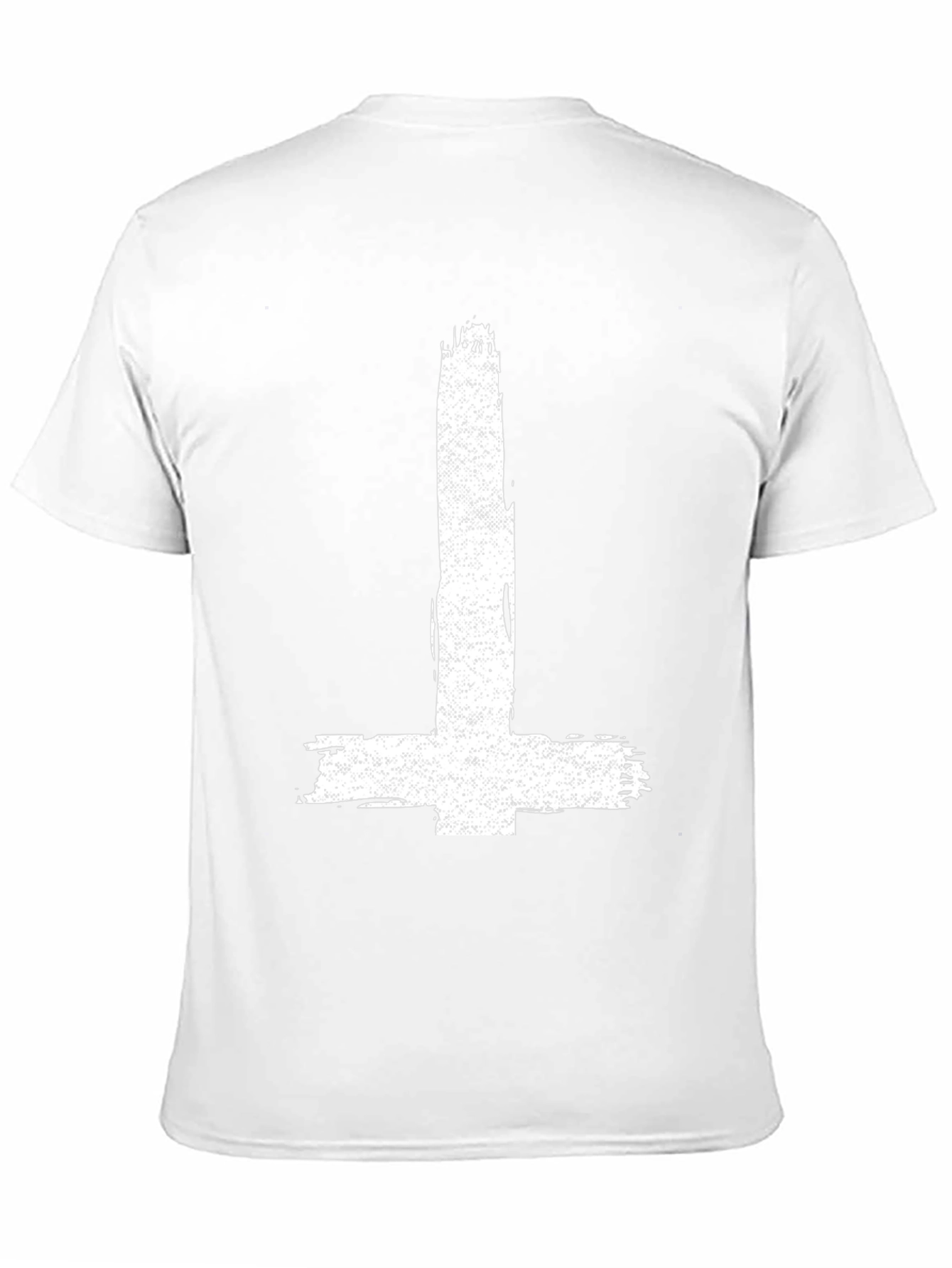 Inverted Cross Graphic Tee - Distressed Print