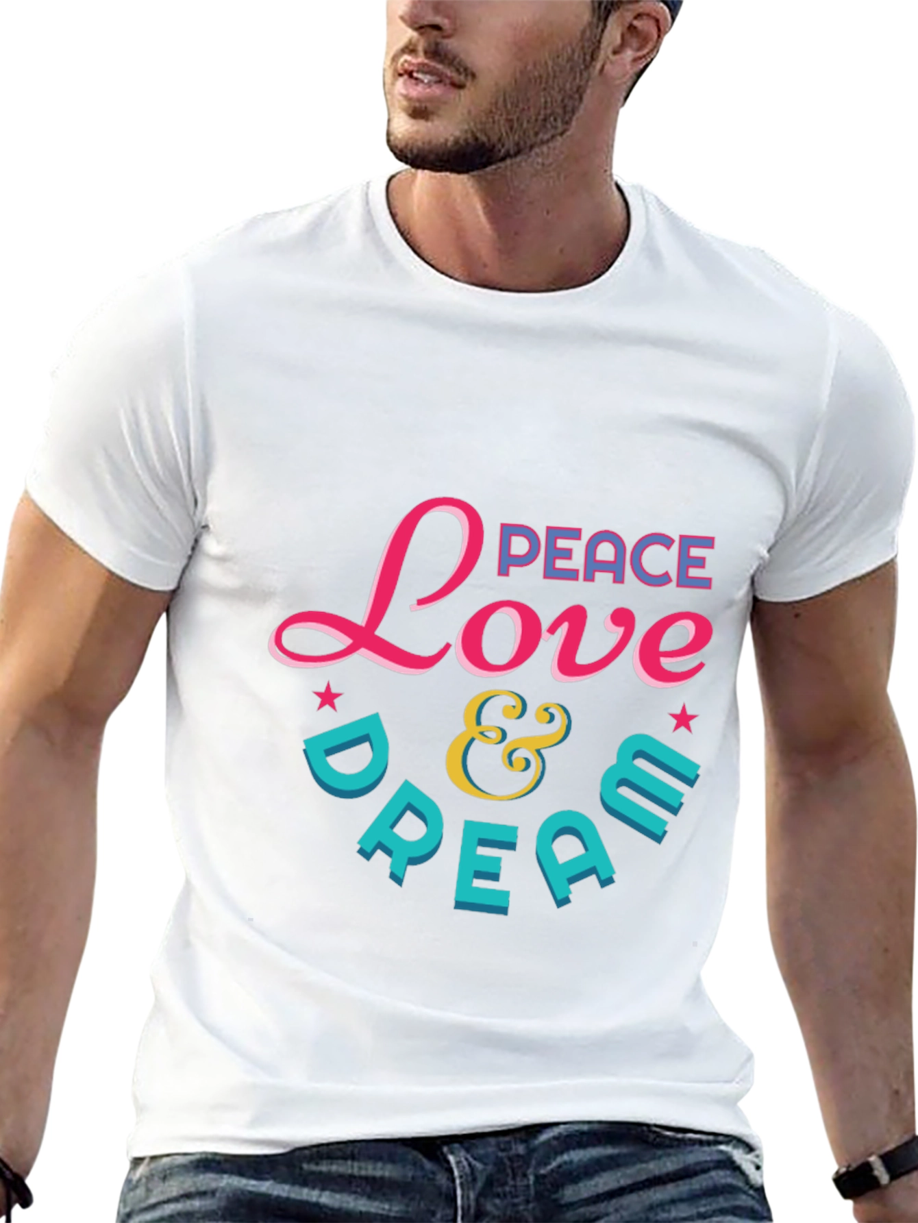 Peace Love & Dream Graphic T-Shirt