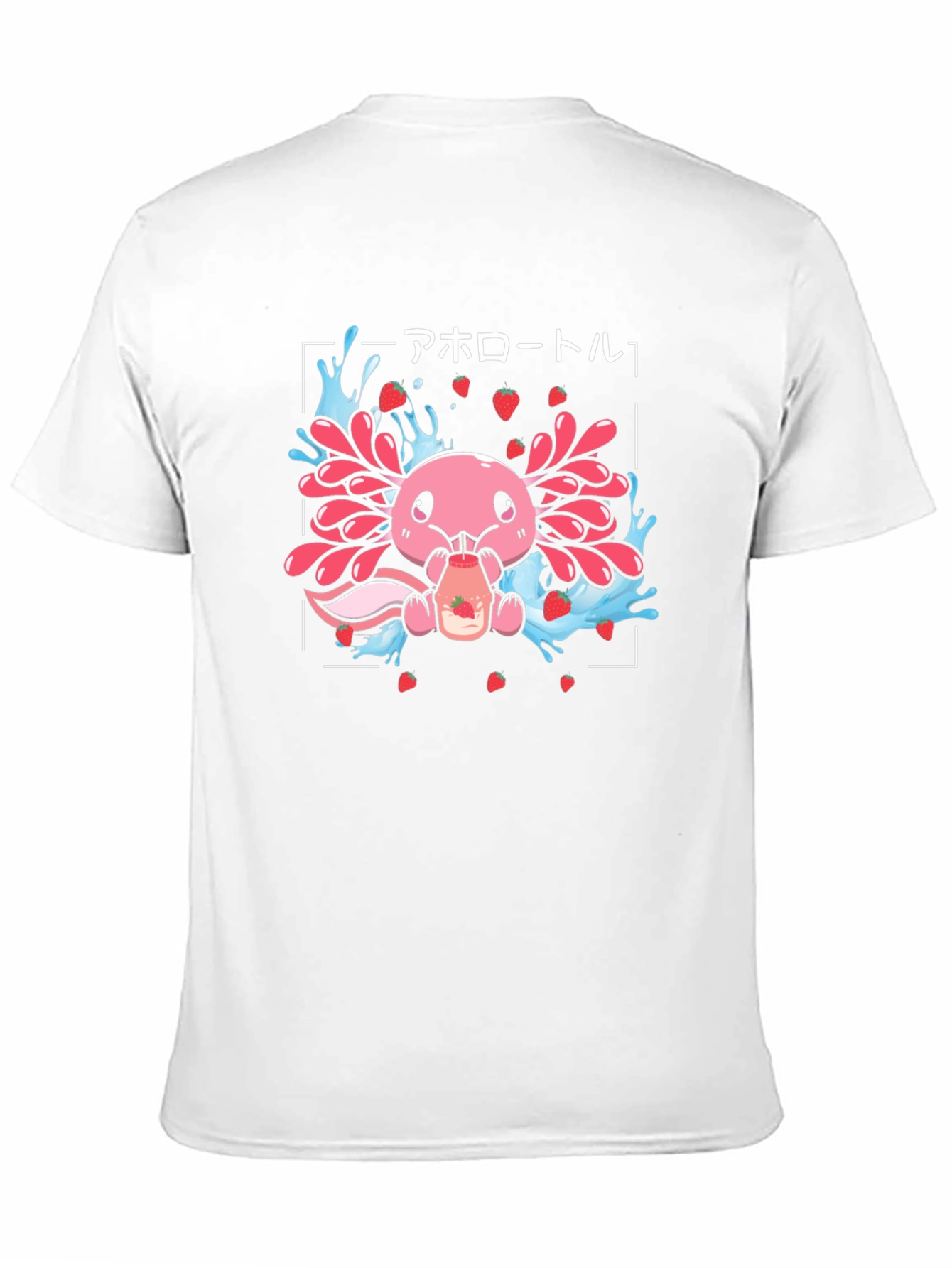 Axolotl Strawberry Milk T-Shirt