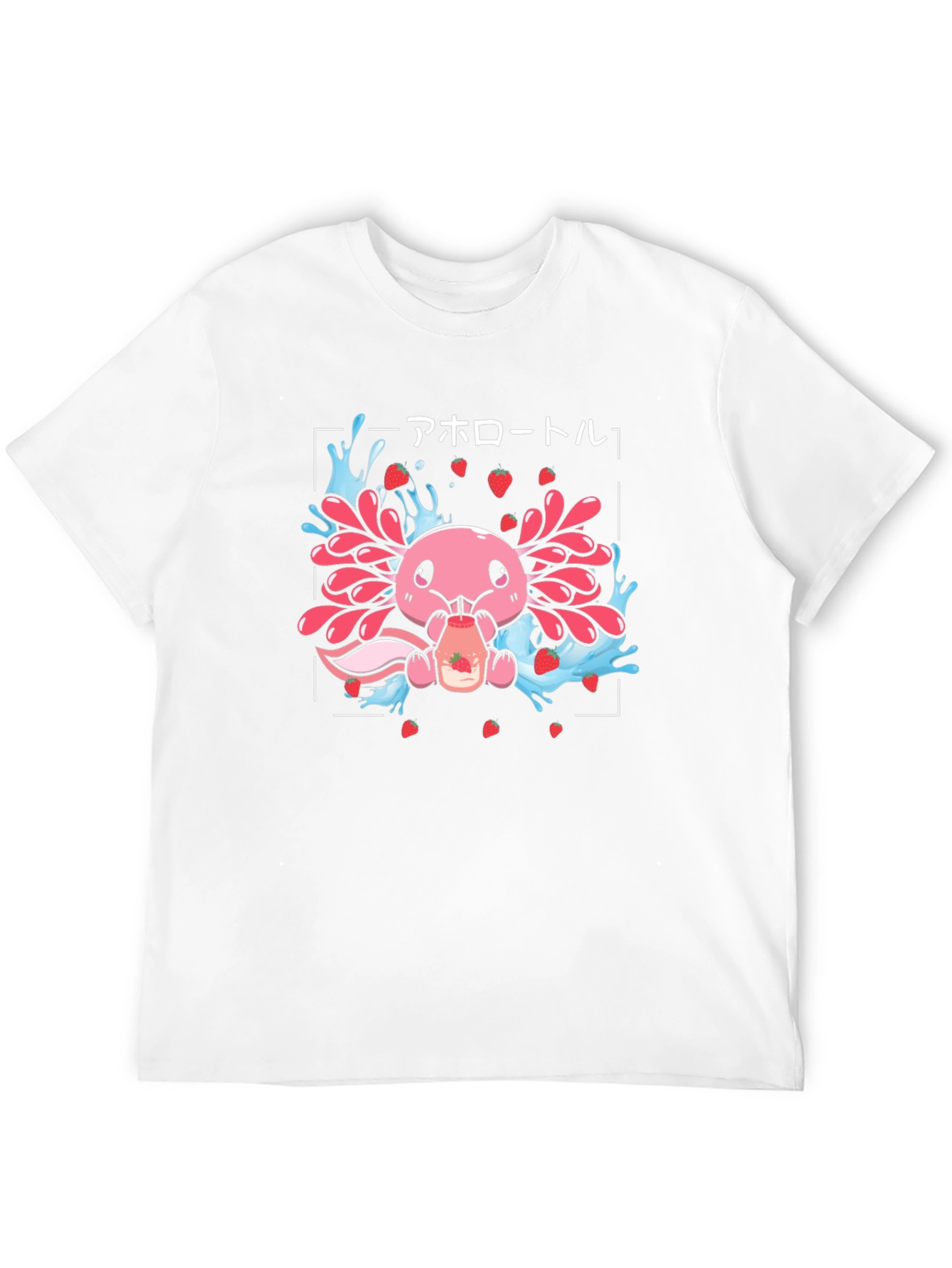 Axolotl Strawberry Milk T-Shirt