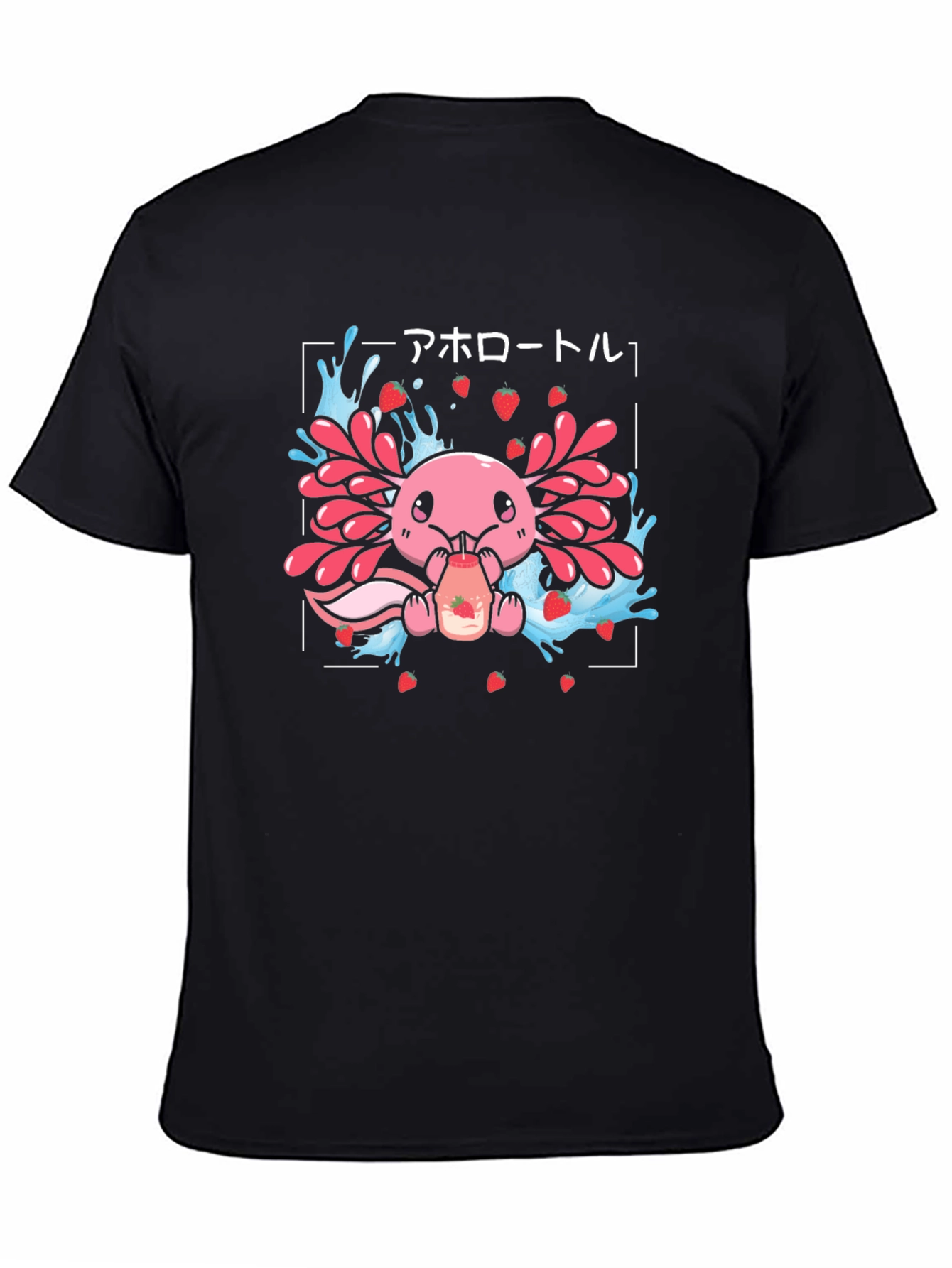 Axolotl Strawberry Milk T-Shirt