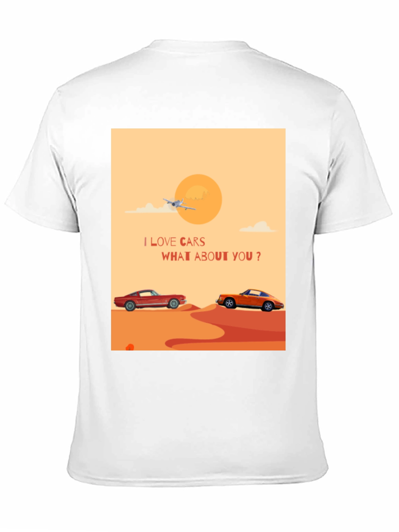 I Love Cars Black T-Shirt