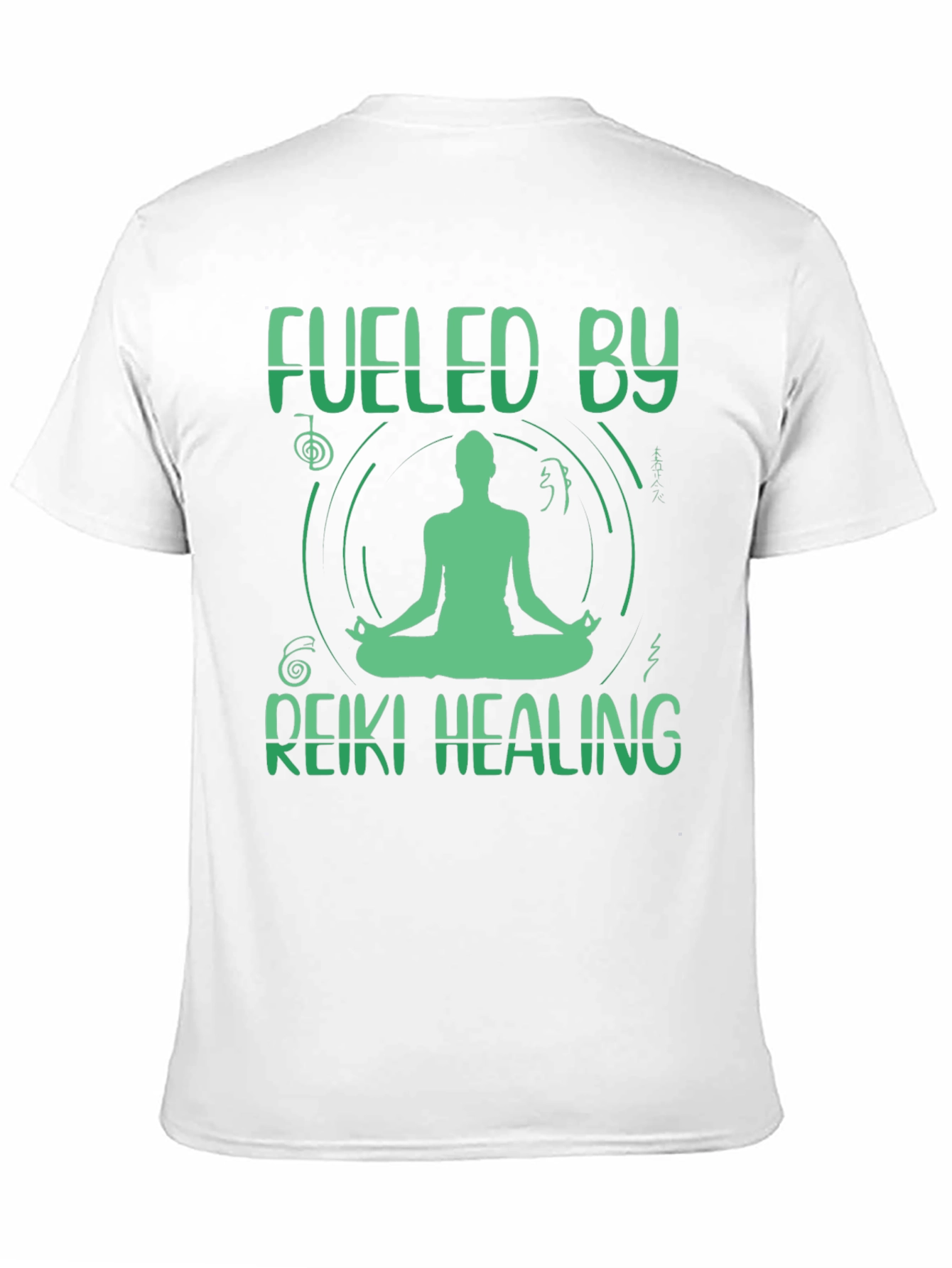 Fueled By Reiki Healing T-Shirt - Meditate In Style