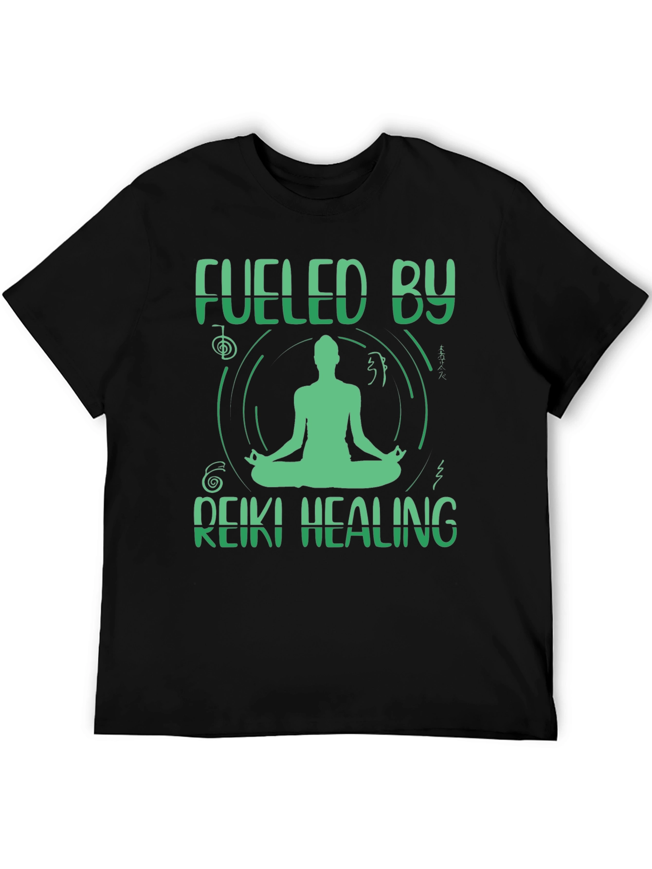 Fueled By Reiki Healing T-Shirt - Meditate In Style
