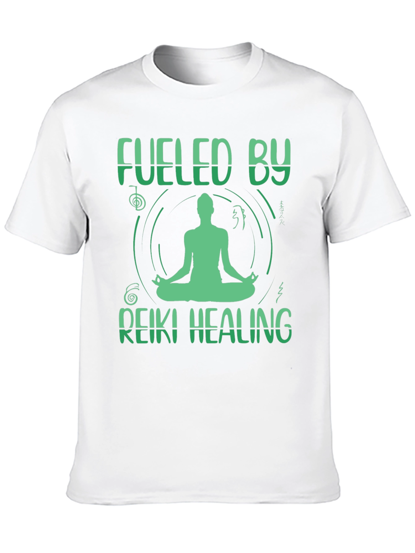 Fueled By Reiki Healing T-Shirt - Meditate In Style