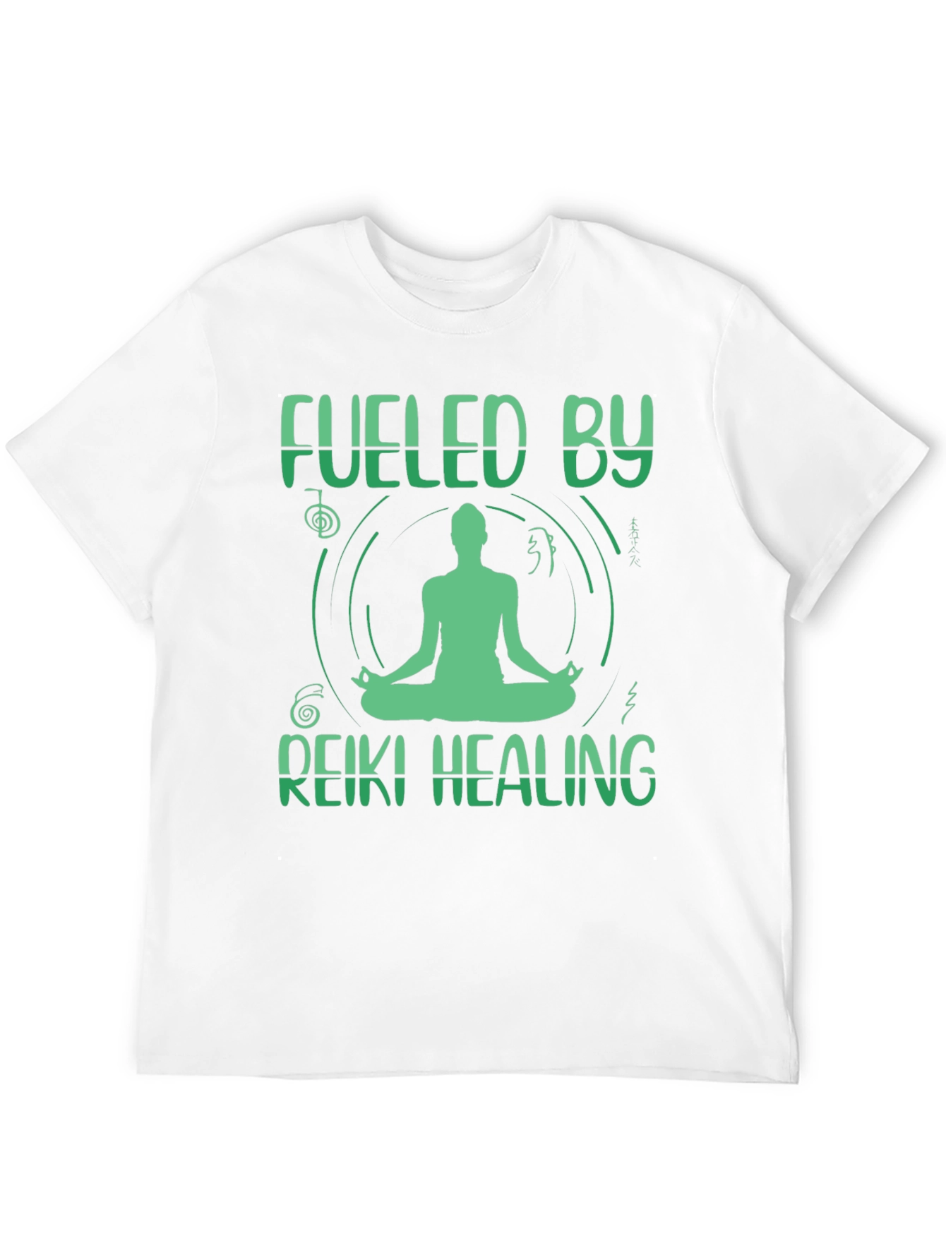 Fueled By Reiki Healing T-Shirt - Meditate In Style