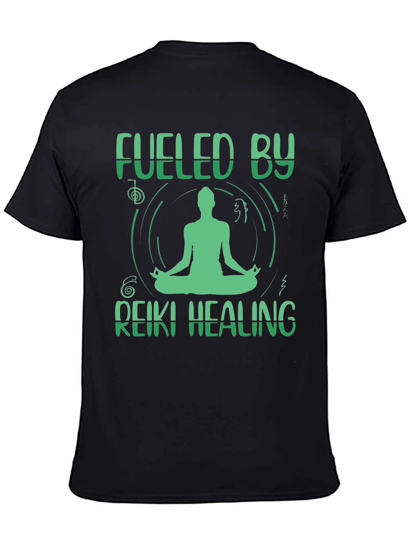 Fueled By Reiki Healing T-Shirt - Meditate In Style