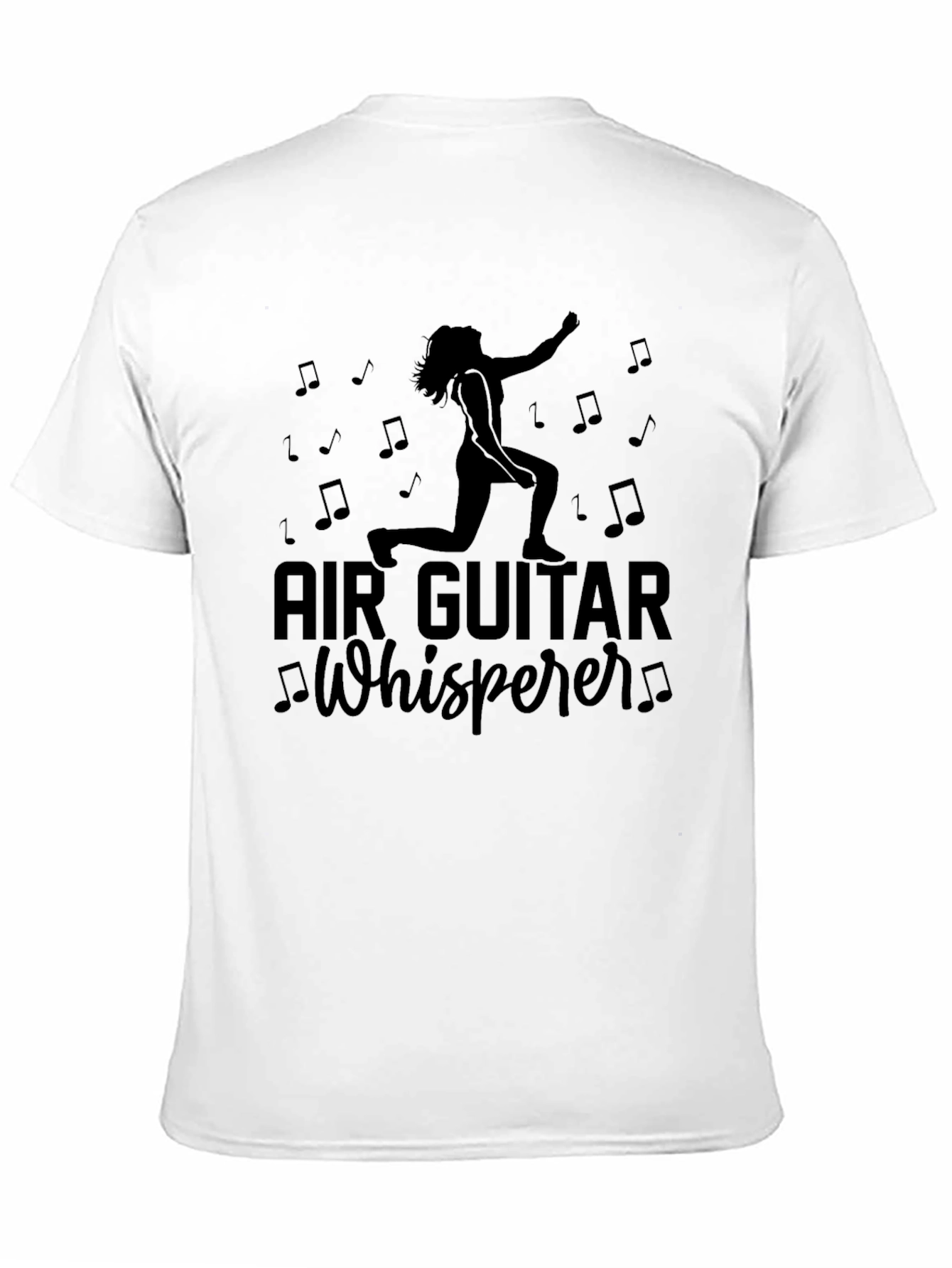 Air Guitar Whisperer Black T-Shirt