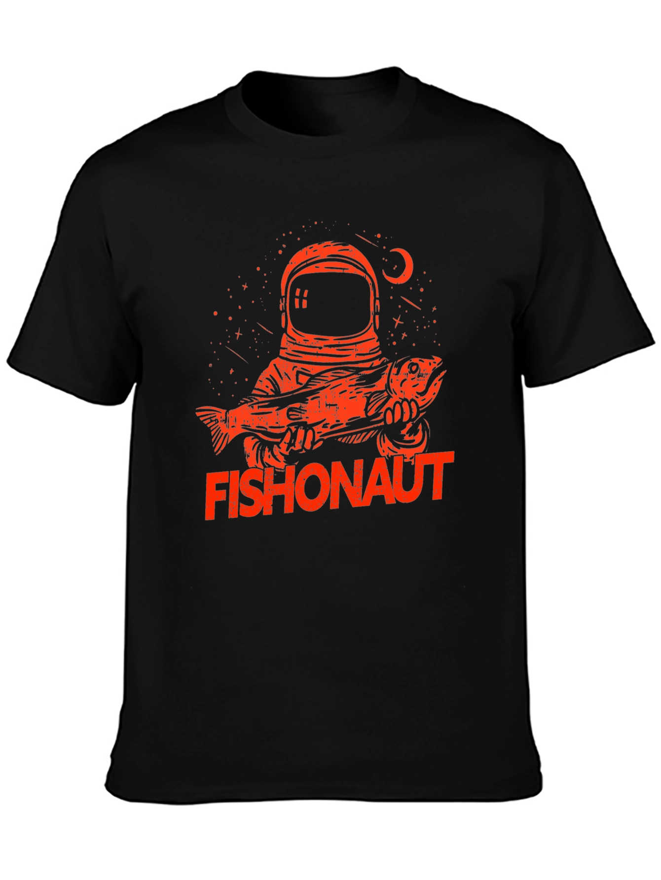 Fishonaut Graphic T-Shirt - Black