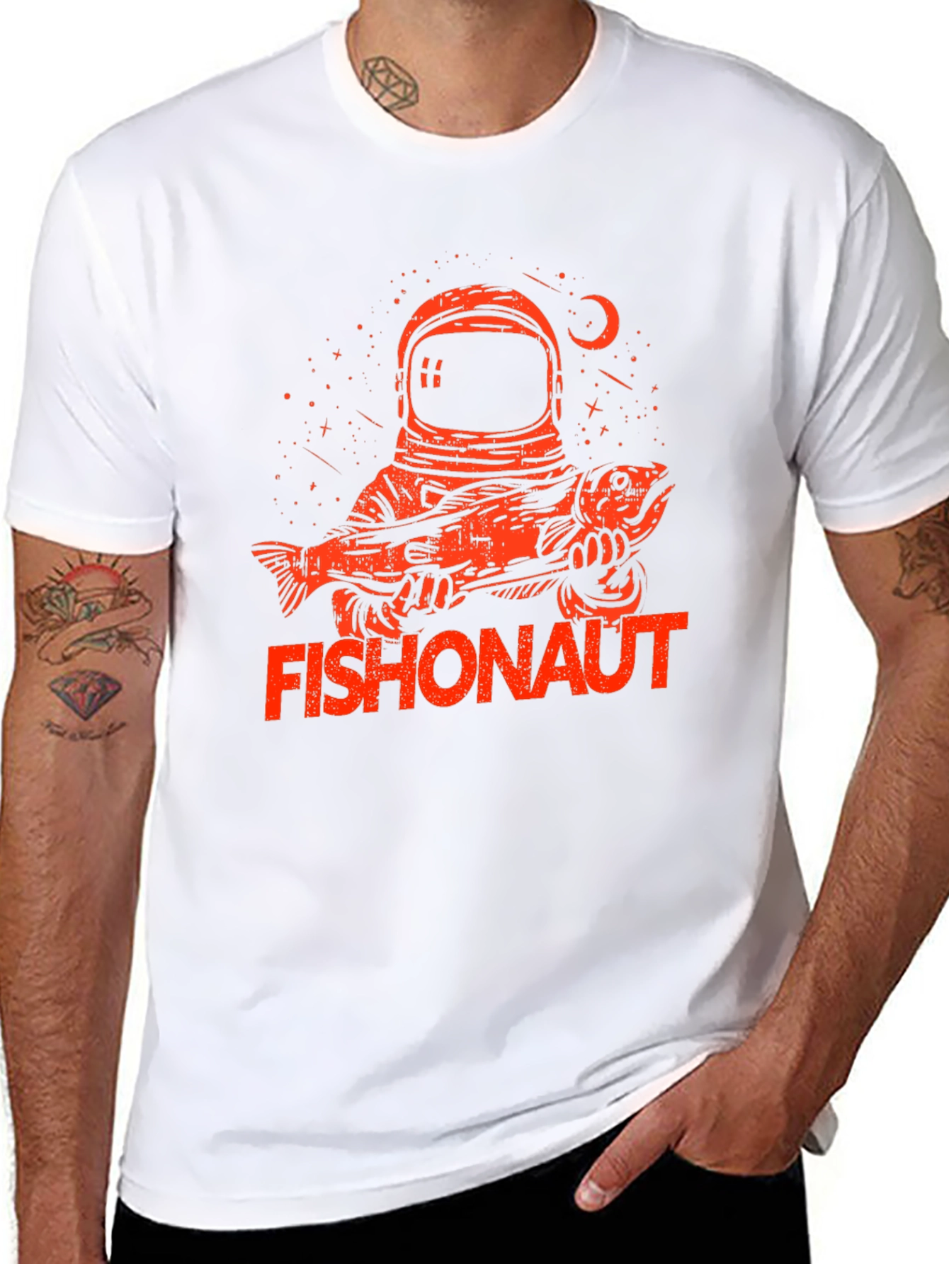 Fishonaut Graphic T-Shirt - Black