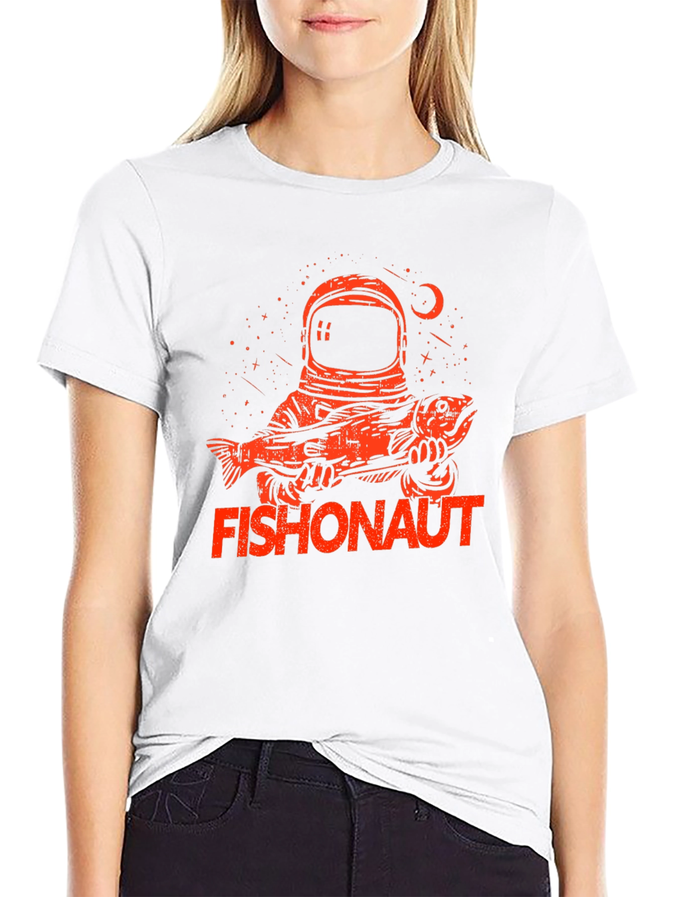 Fishonaut Graphic T-Shirt - Black
