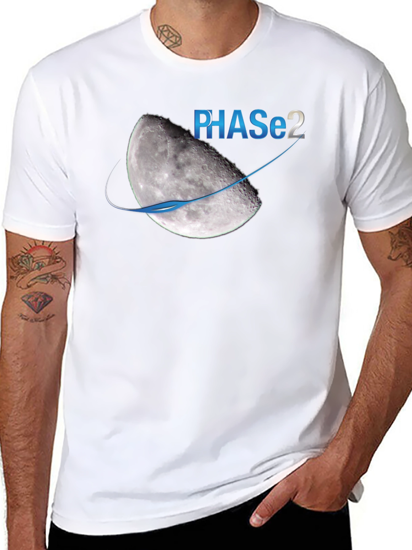 Phase 2 Moon Graphic T-Shirt