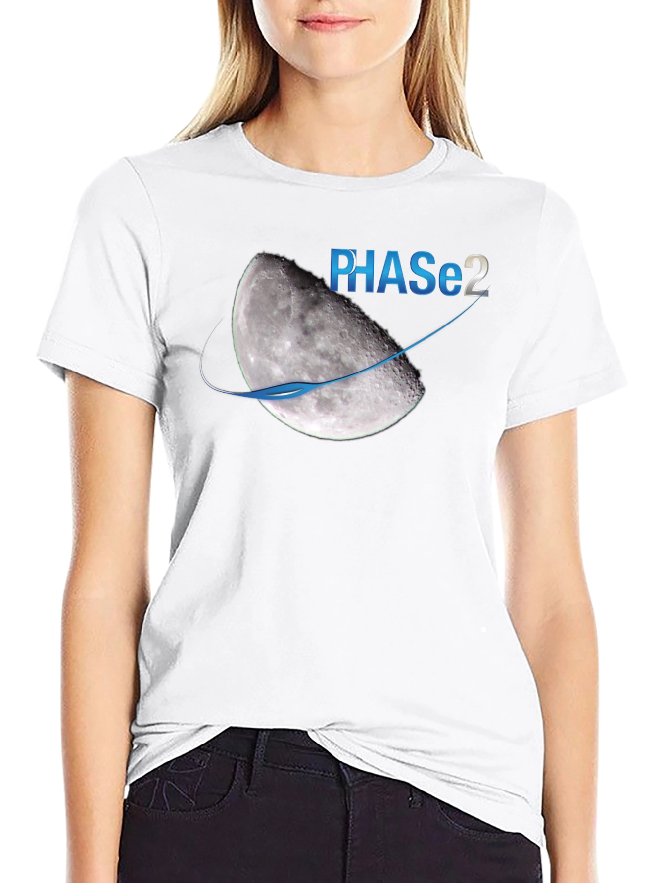 Phase 2 Moon Graphic T-Shirt
