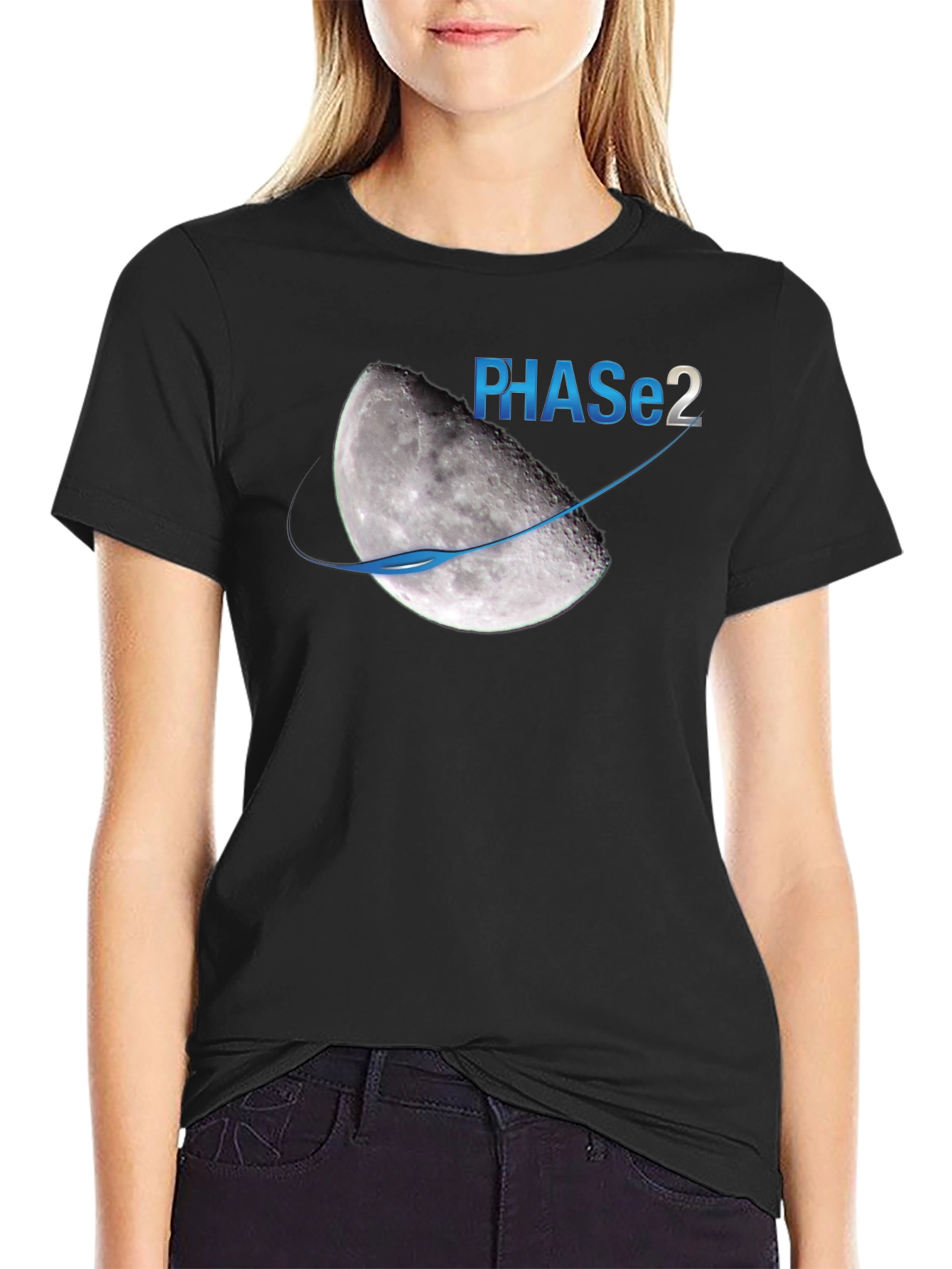Phase 2 Moon Graphic T-Shirt