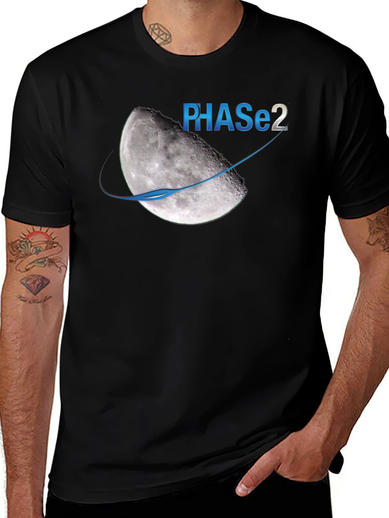 Phase 2 Moon Graphic T-Shirt