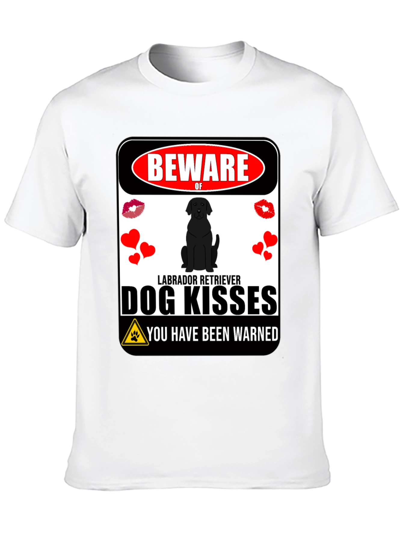 Beware of Labrador Kisses Graphic Tee
