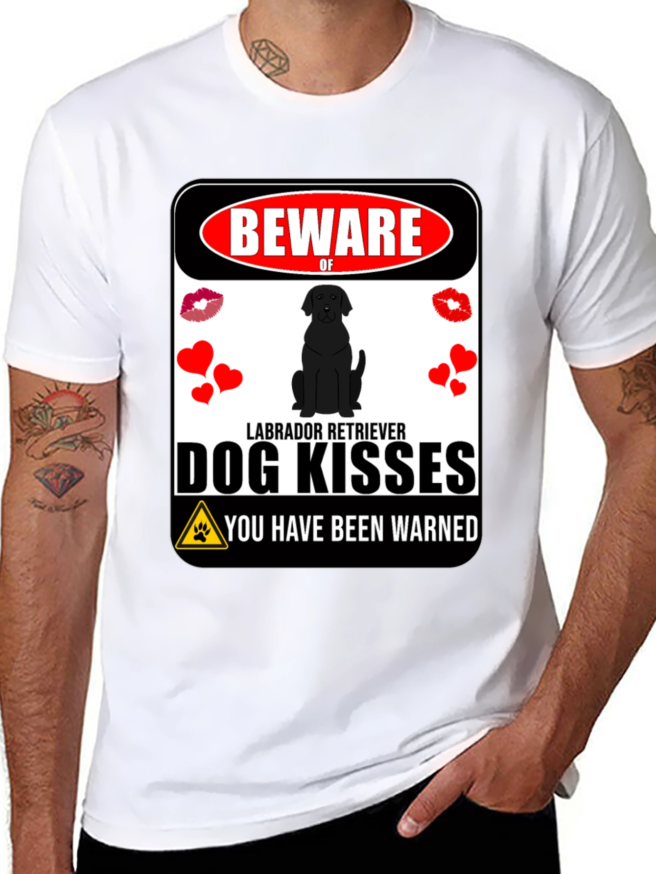 Beware of Labrador Kisses Graphic Tee