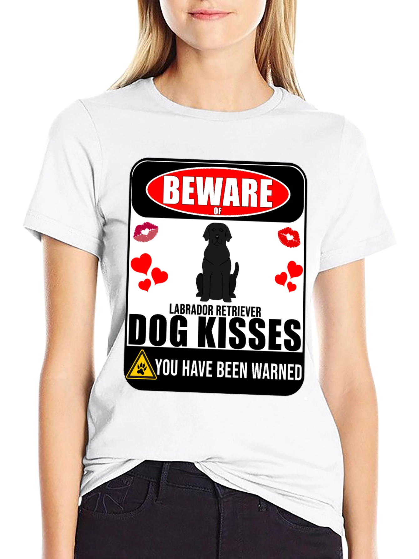 Beware of Labrador Kisses Graphic Tee