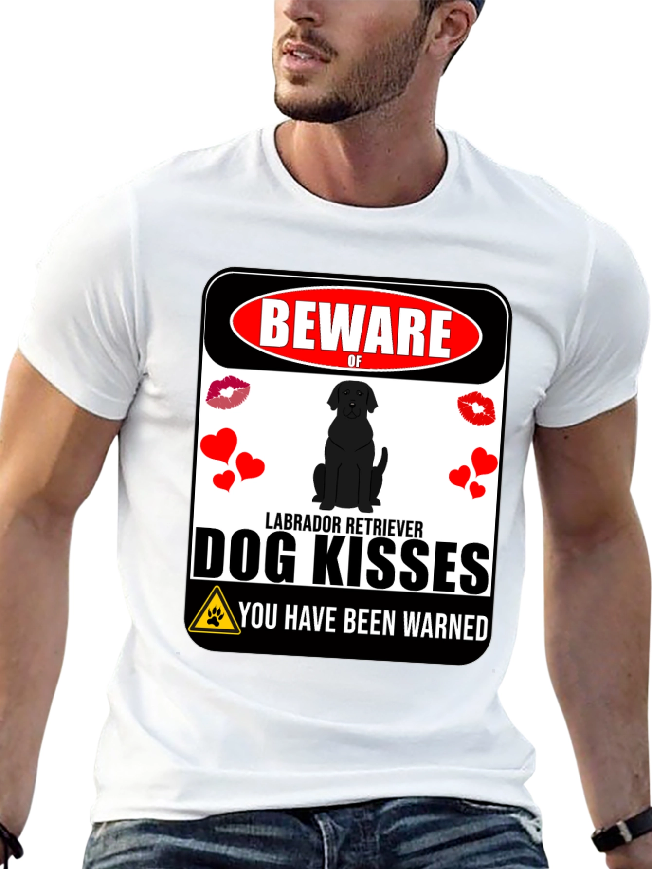 Beware of Labrador Kisses Graphic Tee