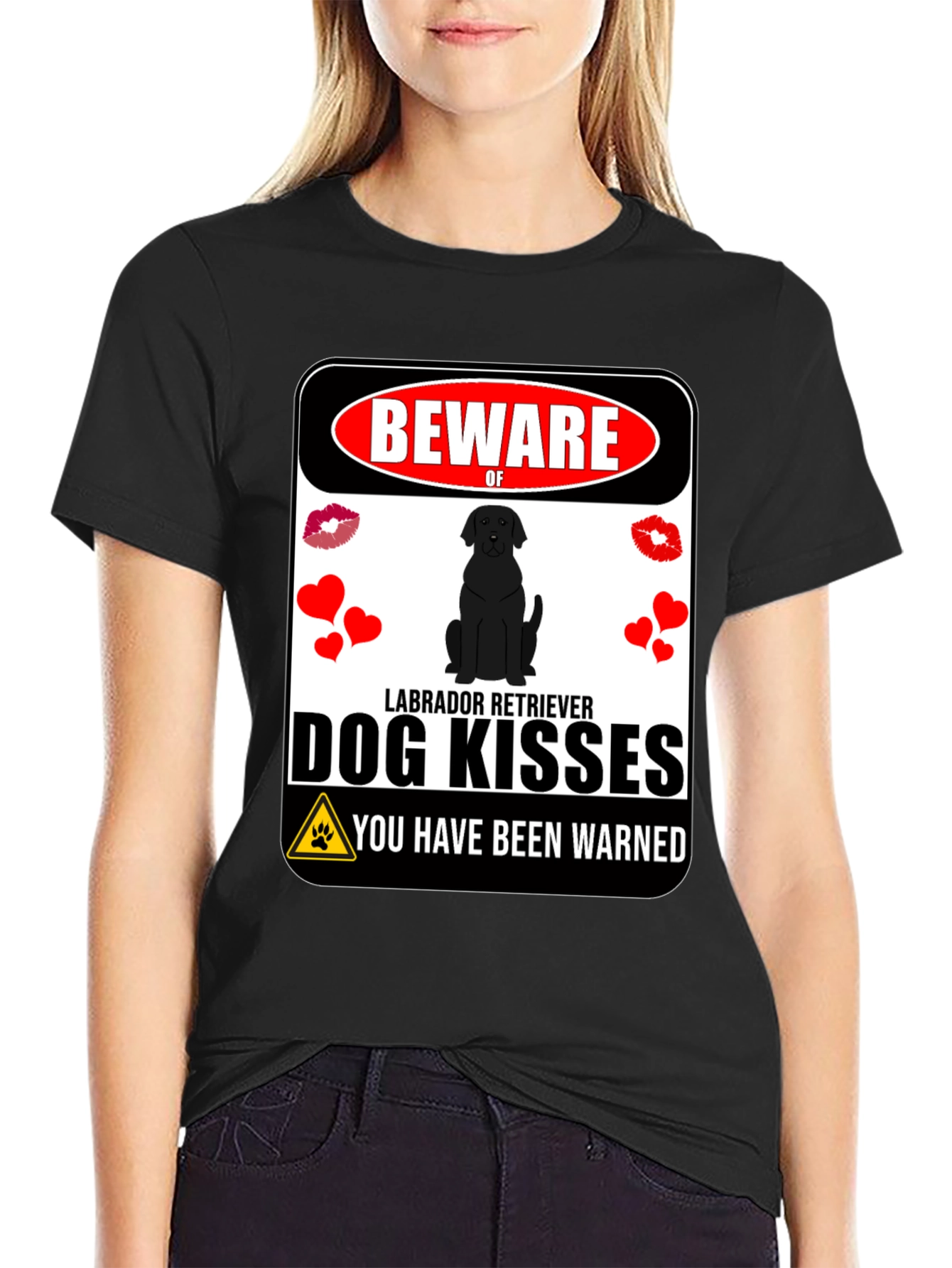 Beware of Labrador Kisses Graphic Tee