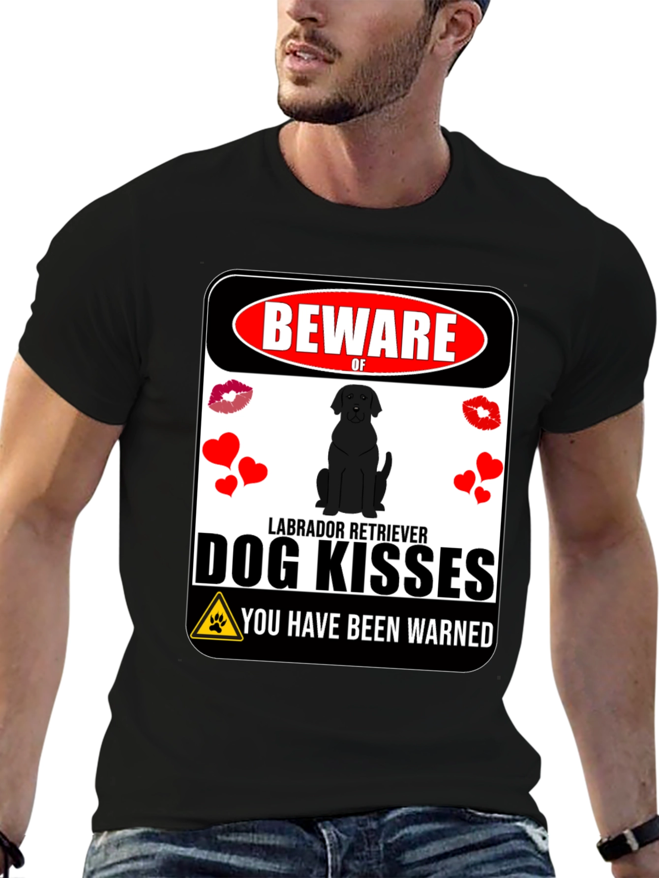 Beware of Labrador Kisses Graphic Tee