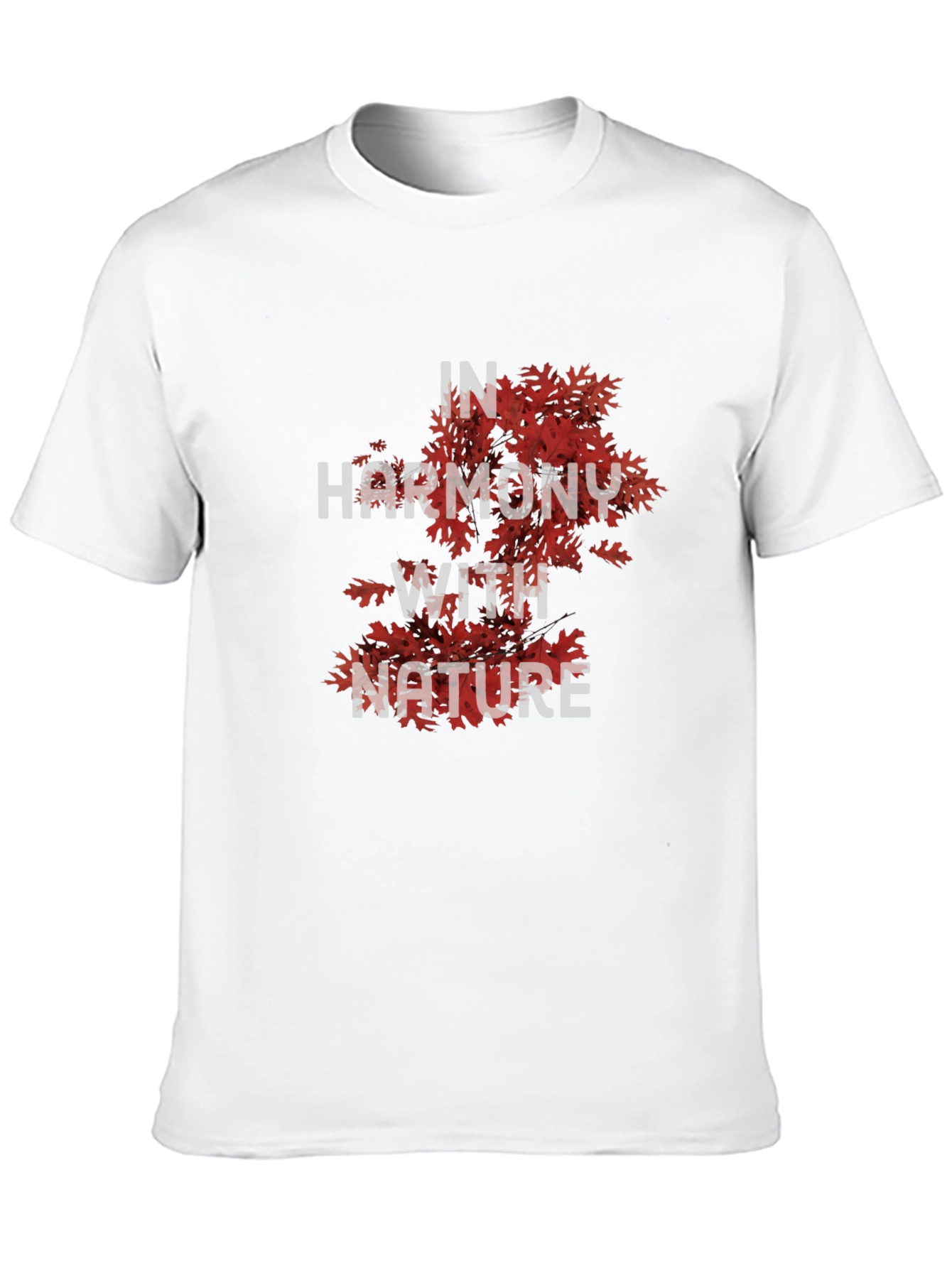 Nature Harmony Graphic Tee - Stylish Black T-Shirt