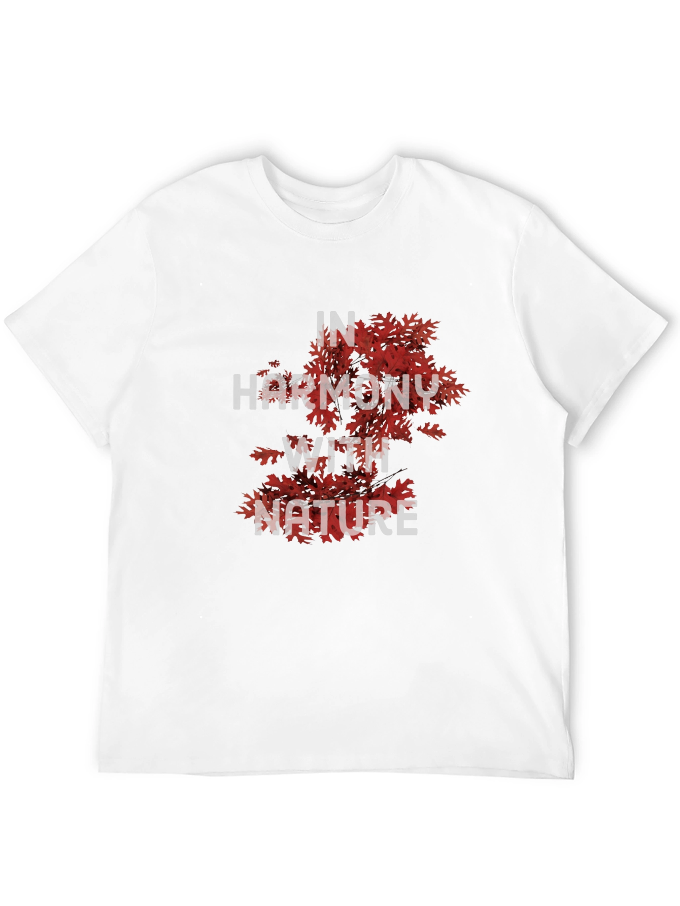 Nature Harmony Graphic Tee - Stylish Black T-Shirt