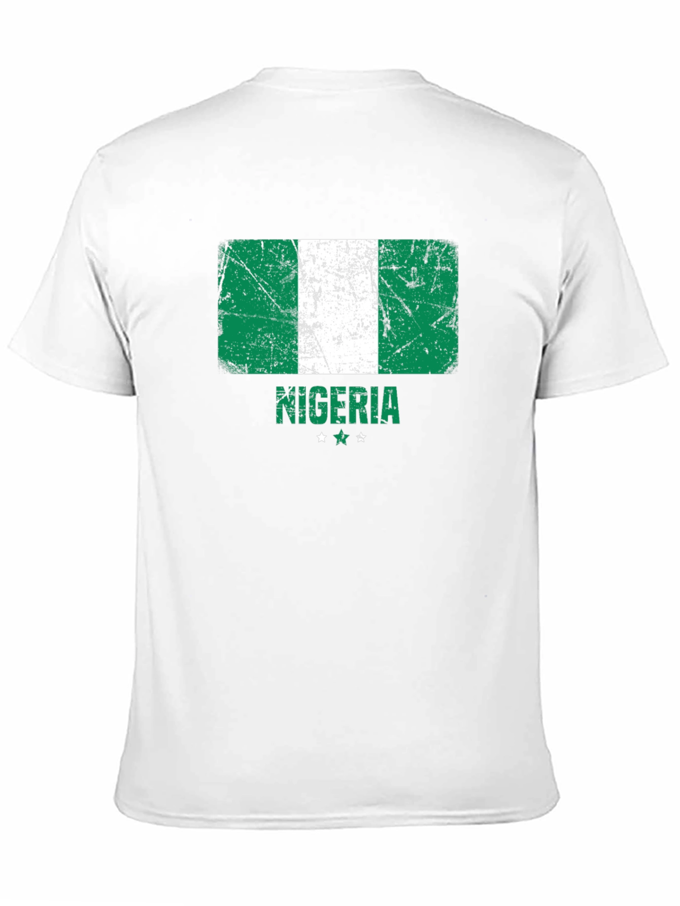 Nigeria Flag T-Shirt - Distressed Design