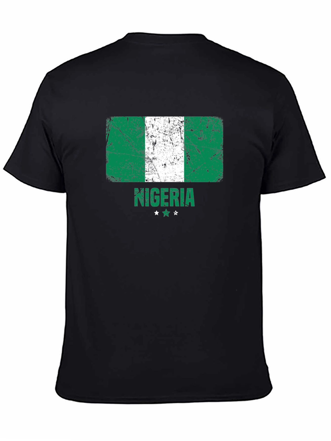 Nigeria Flag T-Shirt - Distressed Design