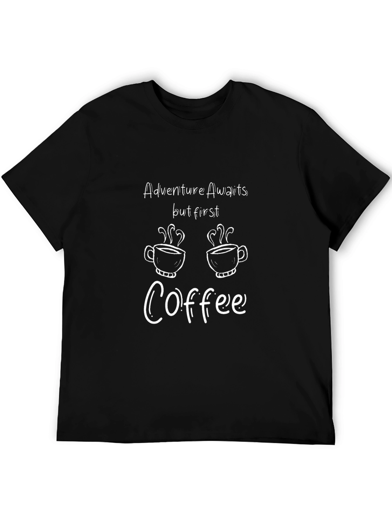 Adventure Awaits Coffee Graphic Tee