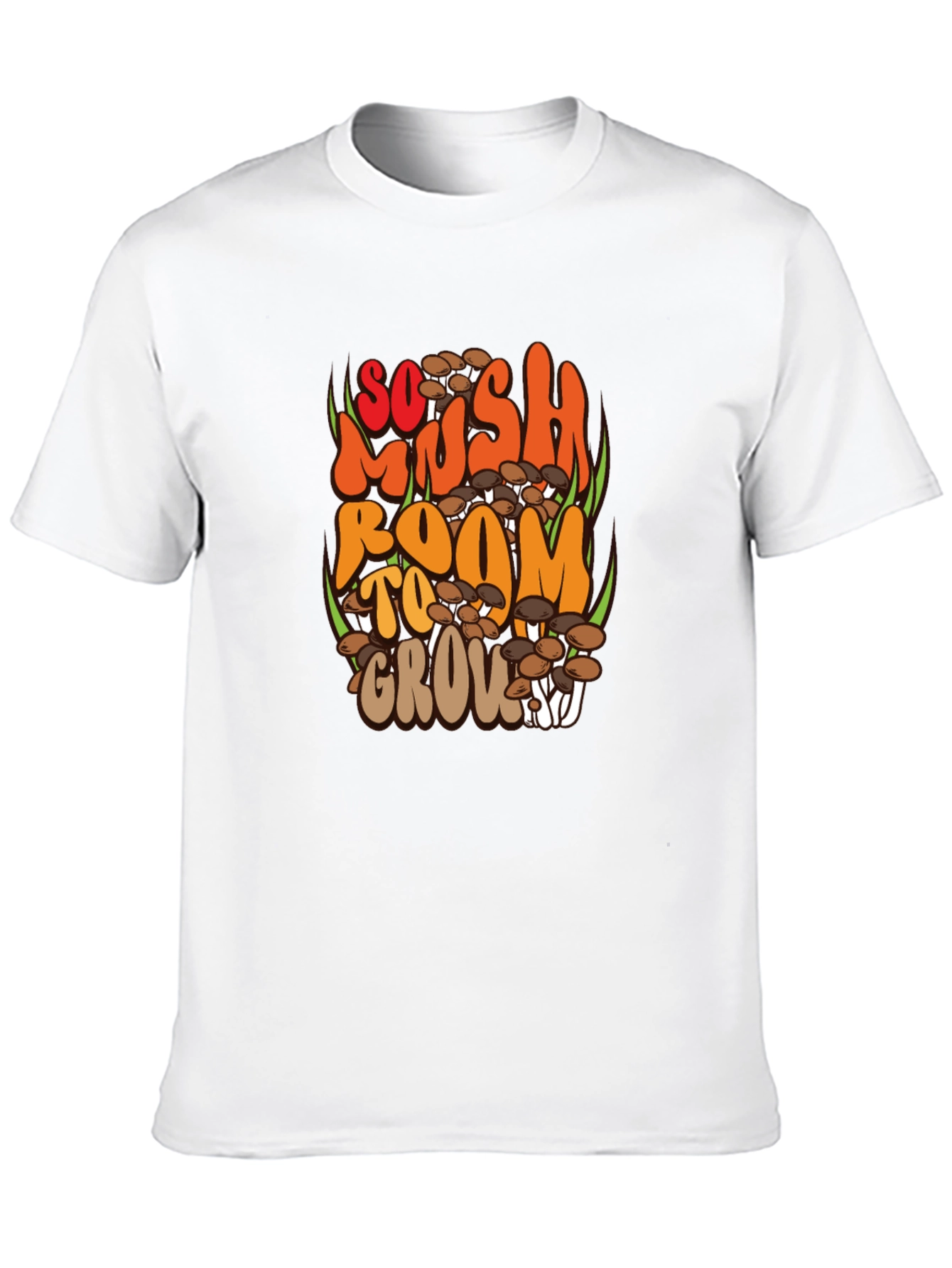 So Mush Room to Grow Black Graphic Tee