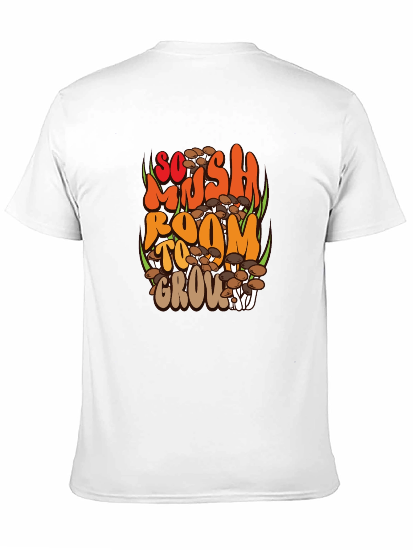 So Mush Room to Grow Black Graphic Tee