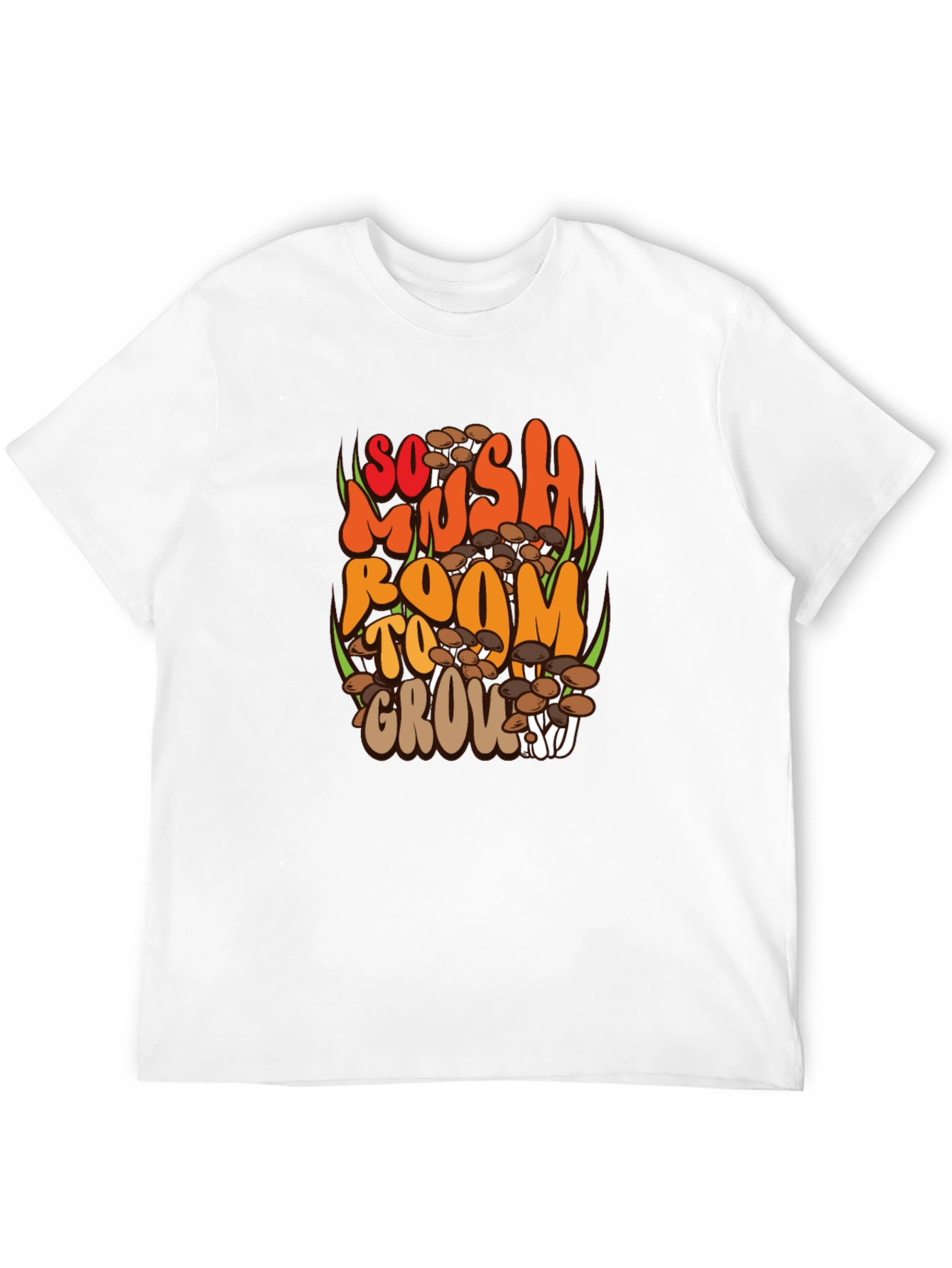 So Mush Room to Grow Black Graphic Tee