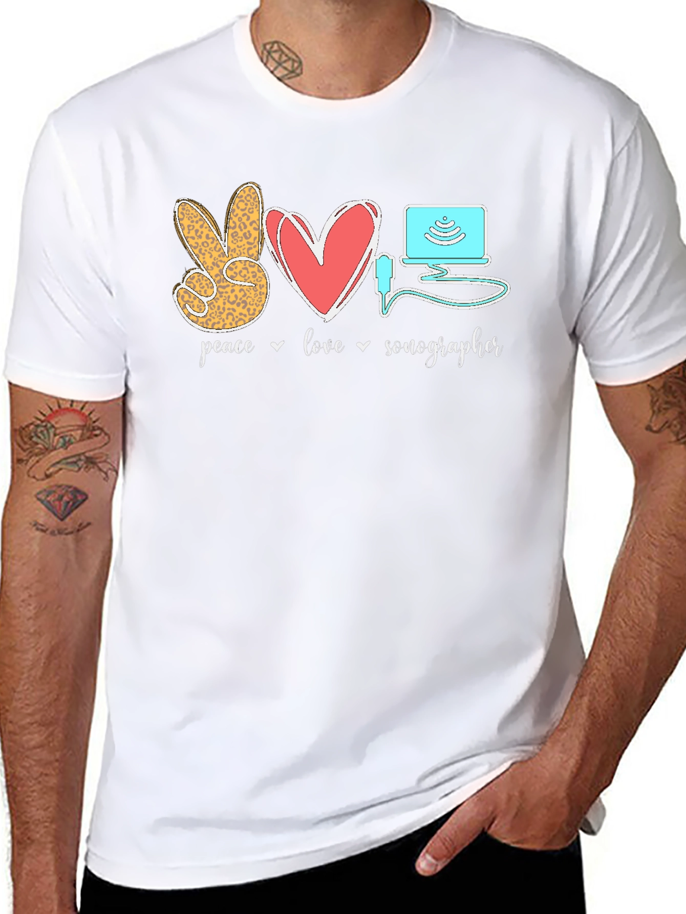 Peace Love Sonographer T-Shirt