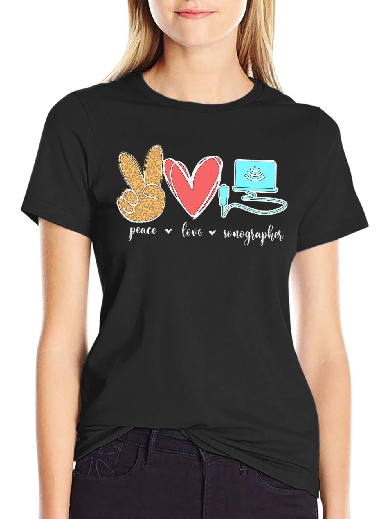 Peace Love Sonographer T-Shirt