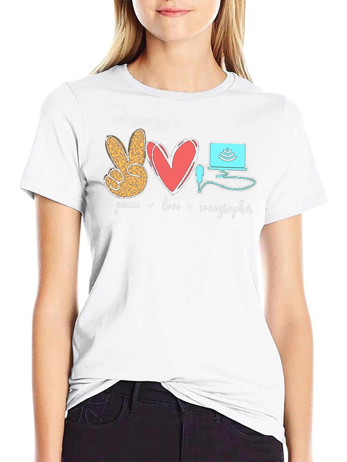 Peace Love Sonographer T-Shirt
