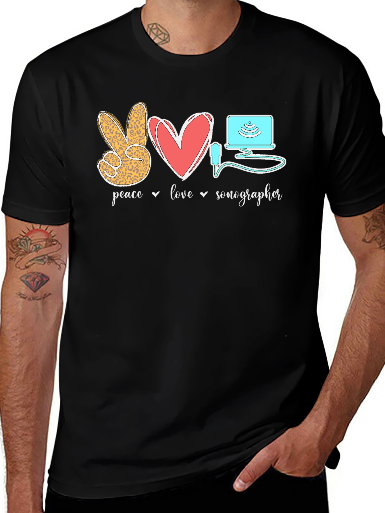 Peace Love Sonographer T-Shirt