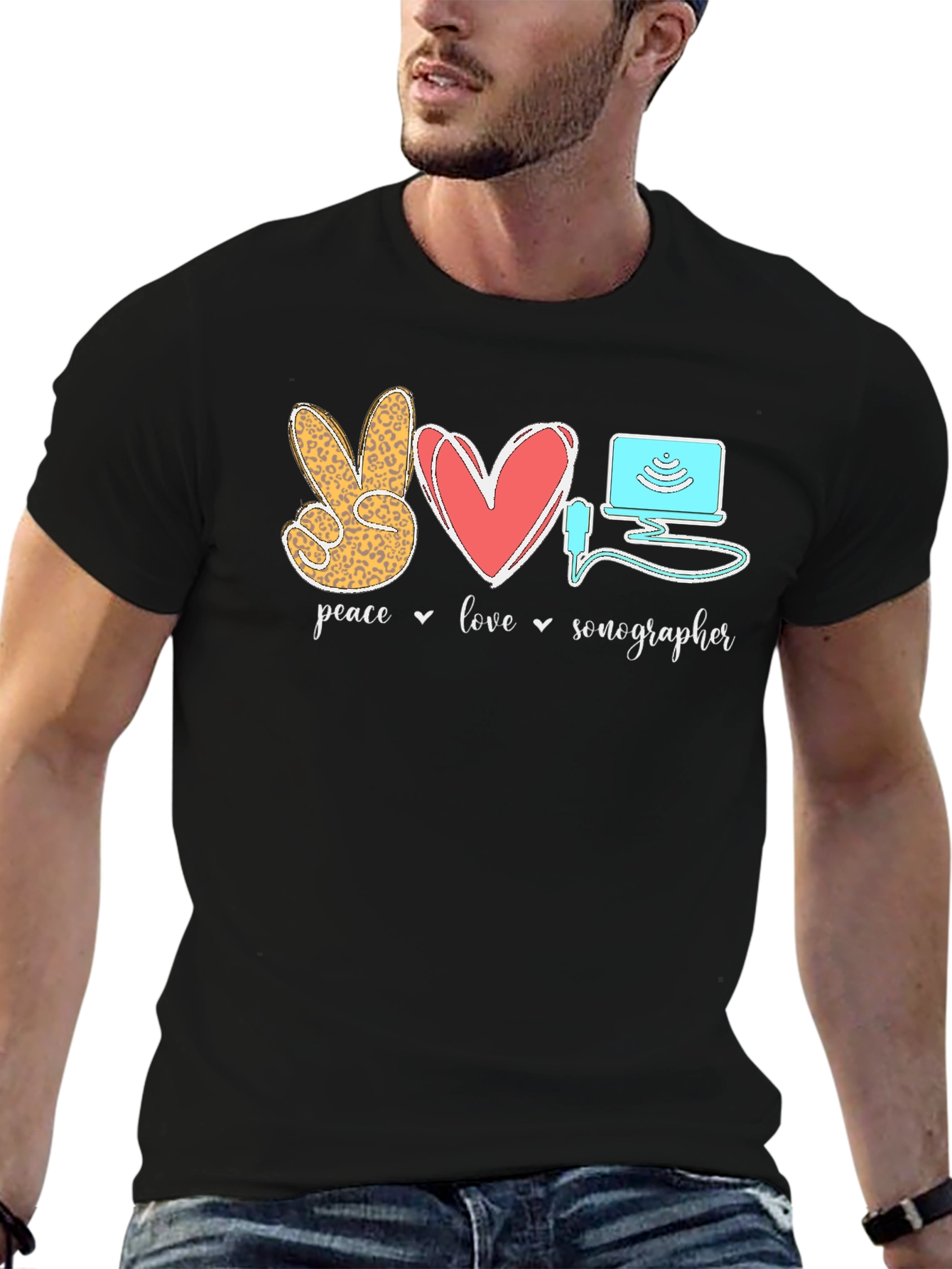 Peace Love Sonographer T-Shirt
