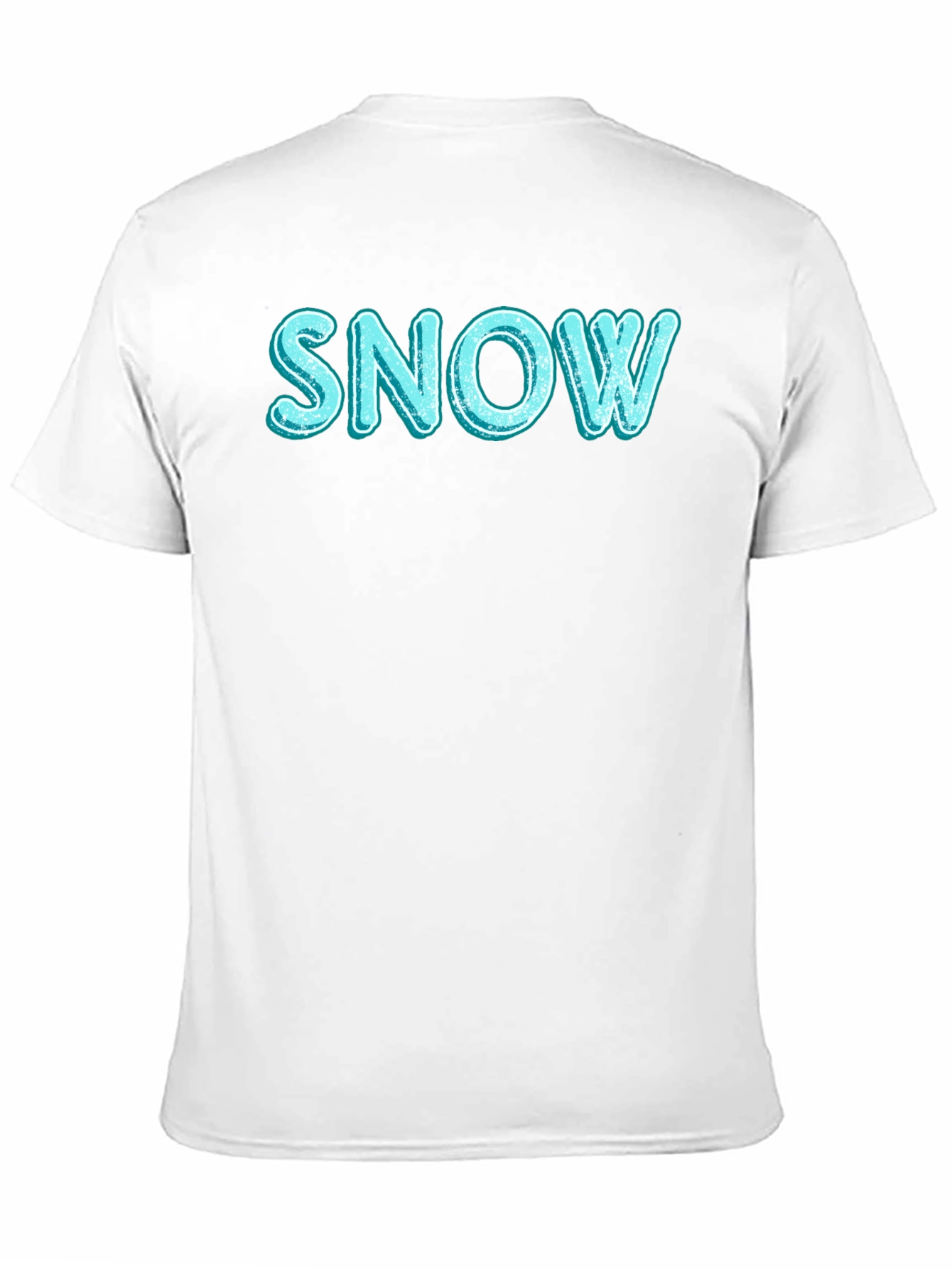 Snow Graphic T-Shirt - Black Cotton Blend