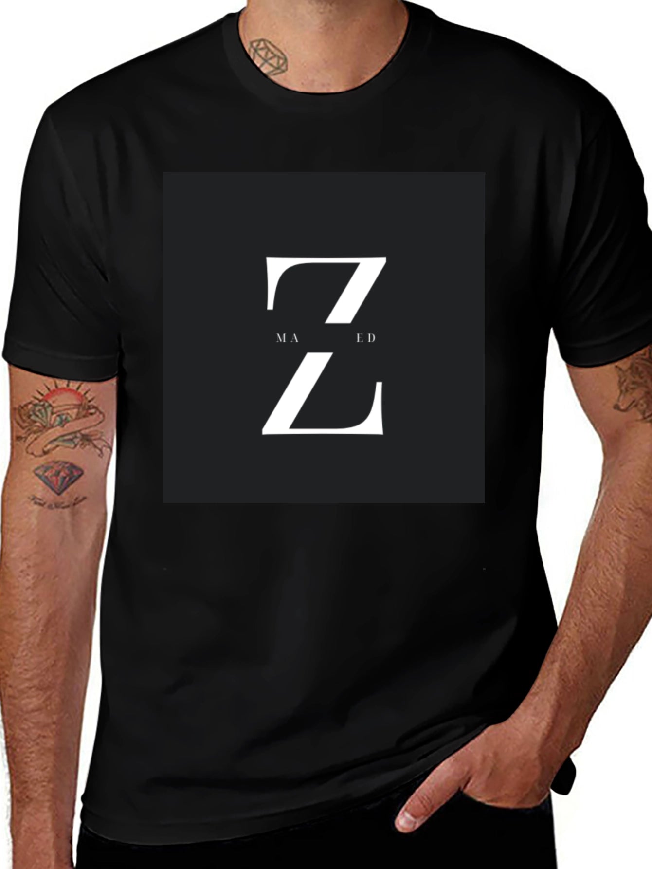 Modern Z Design Black T-Shirt