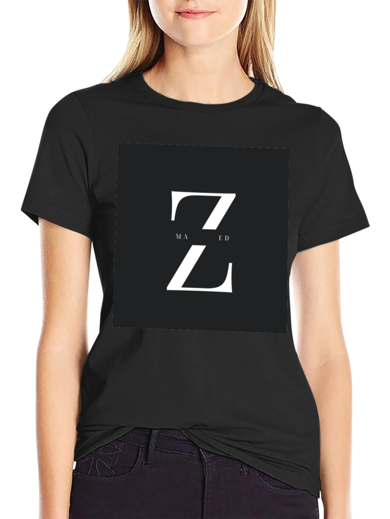 Modern Z Design Black T-Shirt