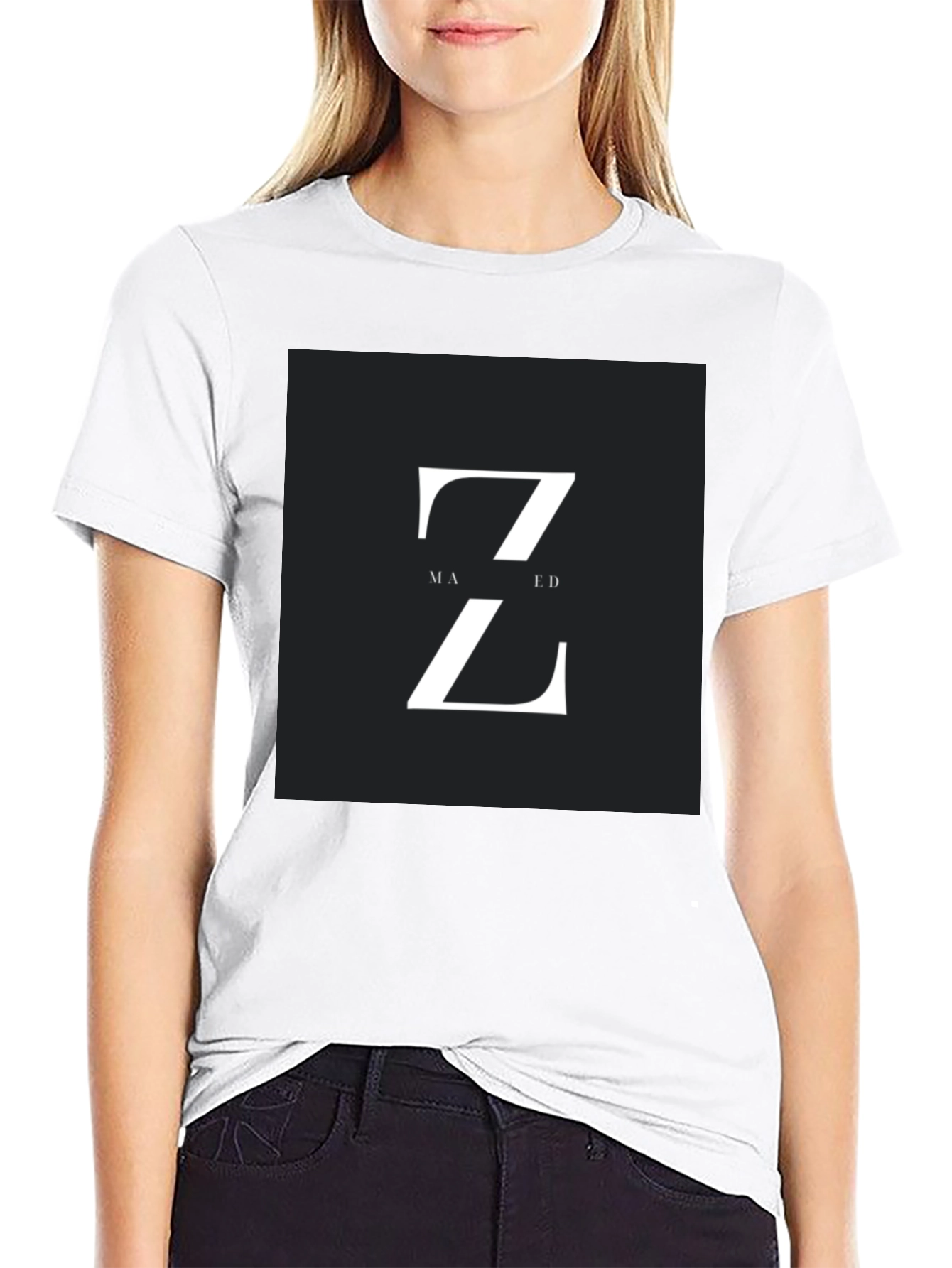 Modern Z Design Black T-Shirt