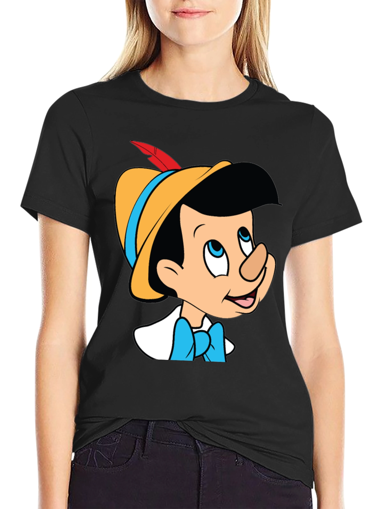 Pinocchio Graphic Tee - Classic Cartoon Style