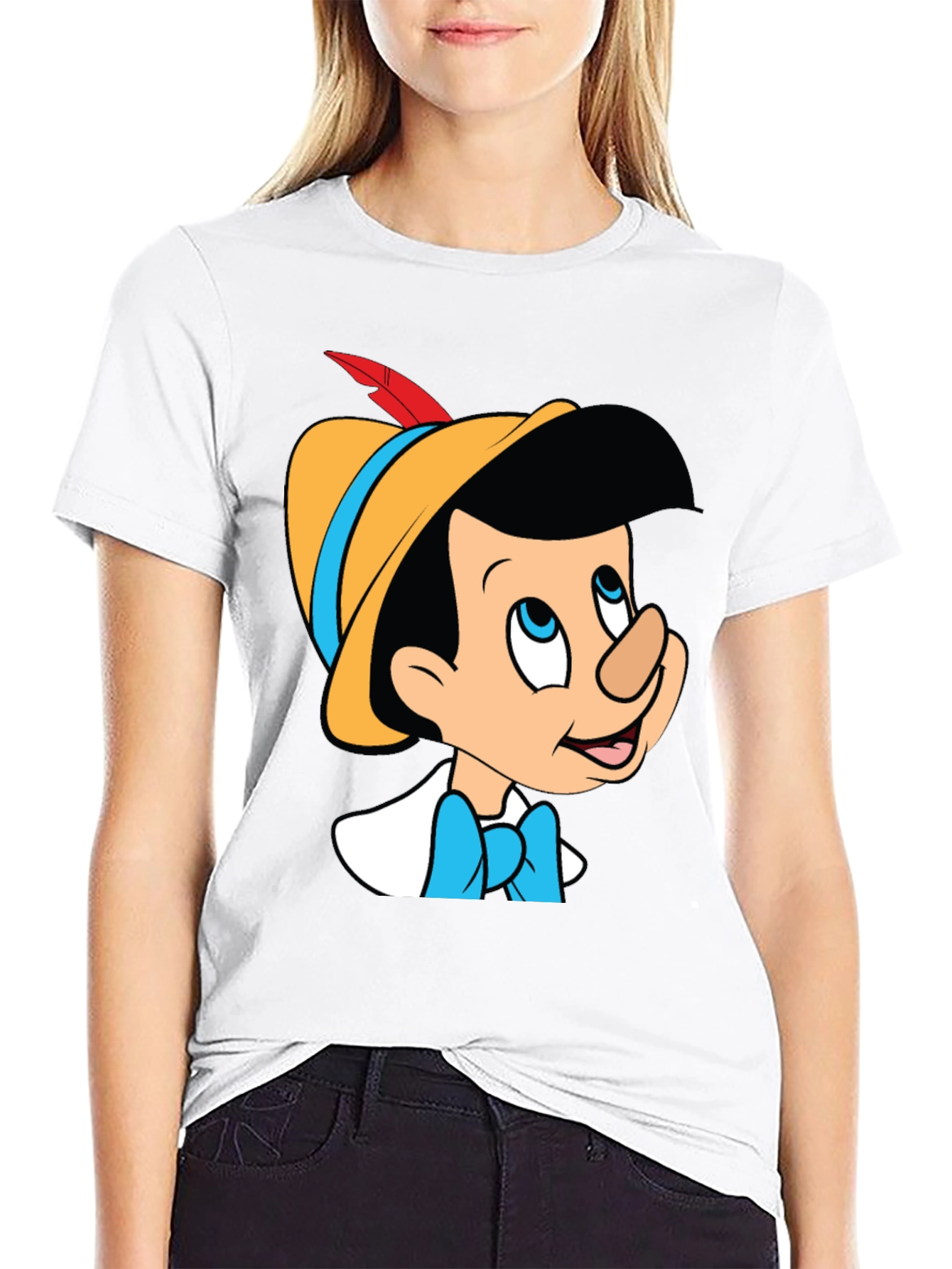 Pinocchio Graphic Tee - Classic Cartoon Style