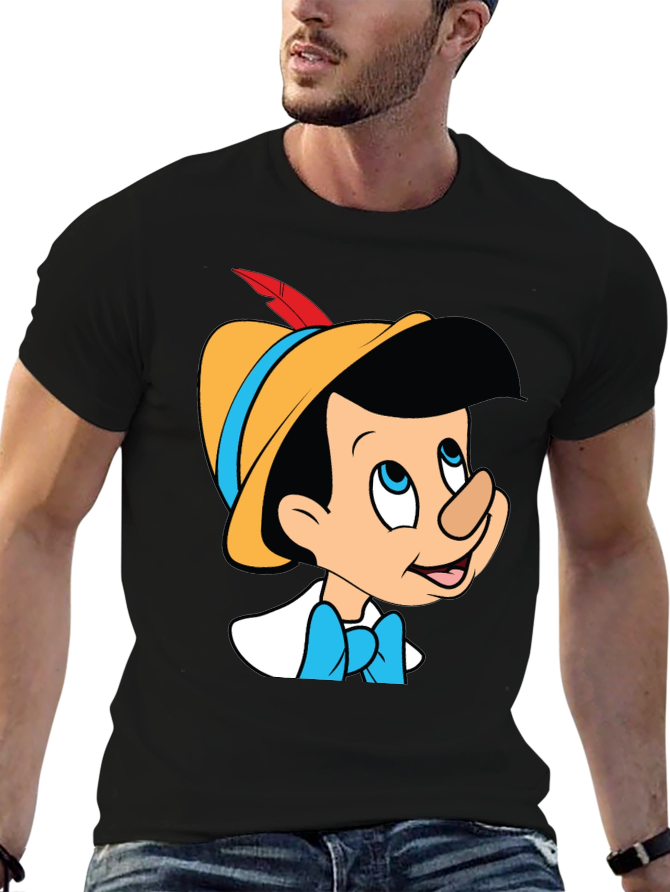 Pinocchio Graphic Tee - Classic Cartoon Style