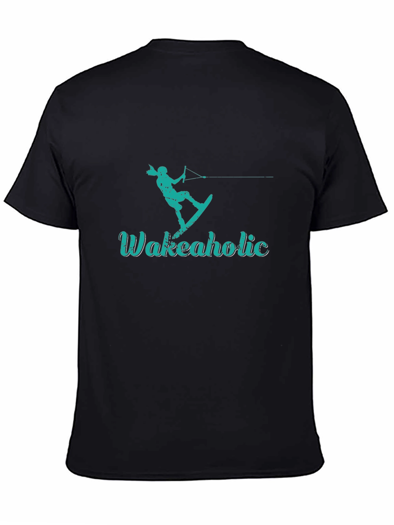 Wakeaholic Graphic Tee - Black T-Shirt