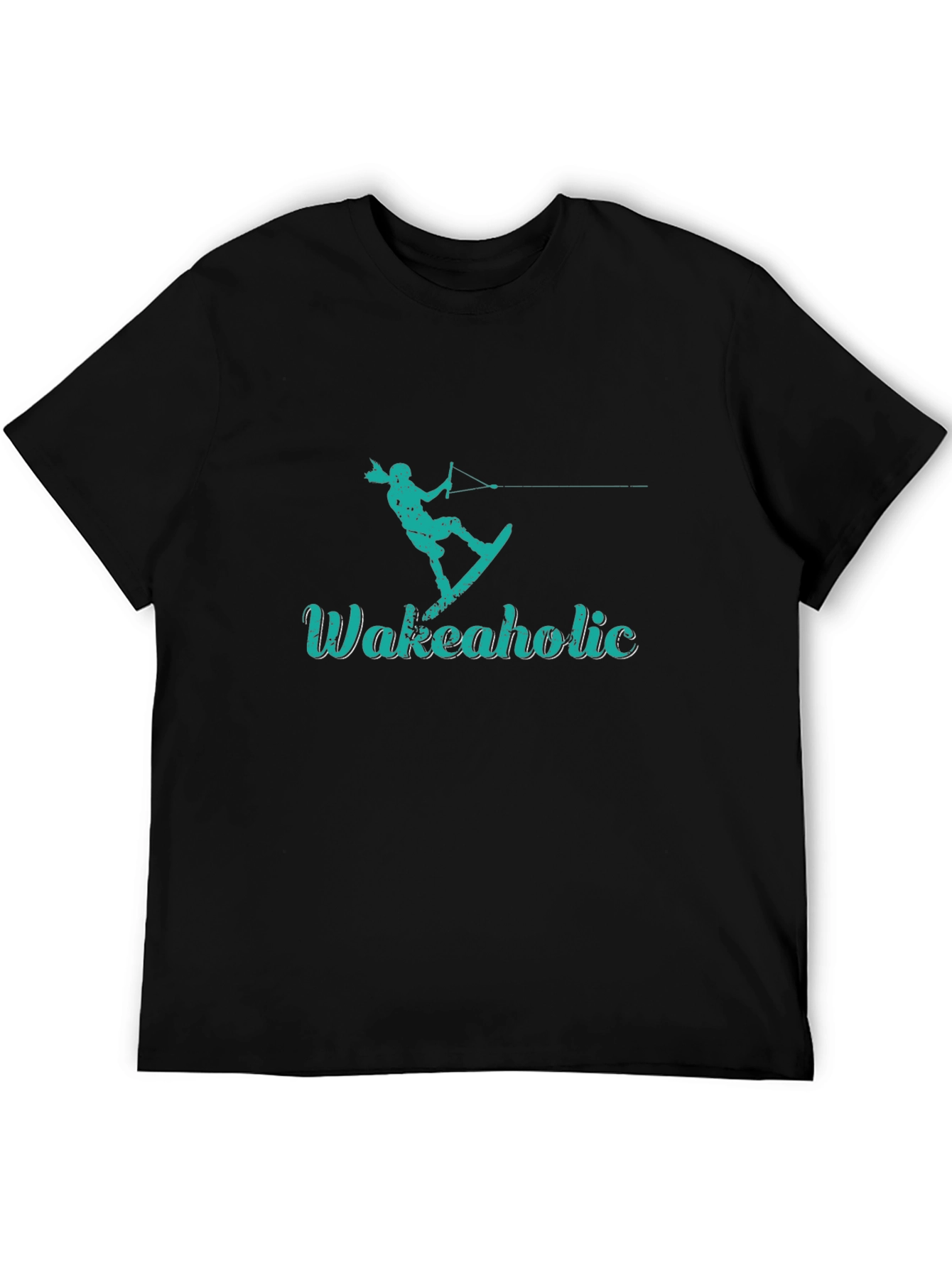 Wakeaholic Graphic Tee - Black T-Shirt