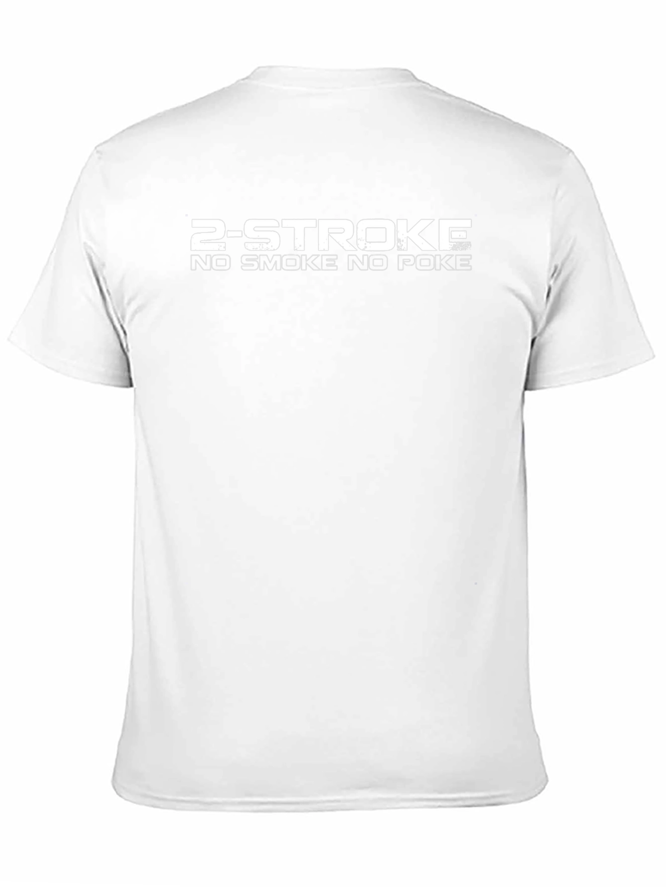 2-Stroke No Smoke No Poke Black Graphic Tee