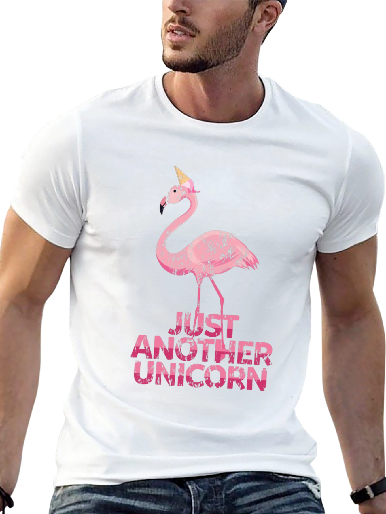 Funny Flamingo Unicorn Graphic Tee